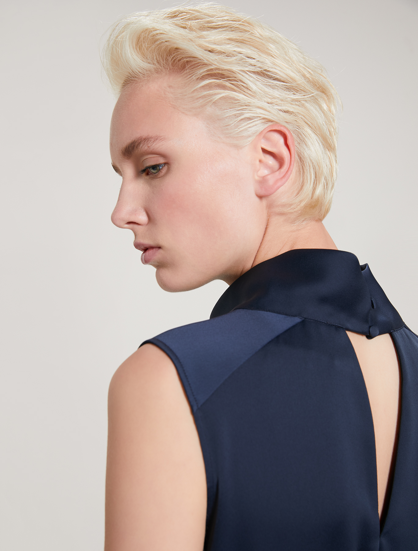 Envers satin dress, navy blue - Pennyblack Envers satin dress - navy blue - pennyblack