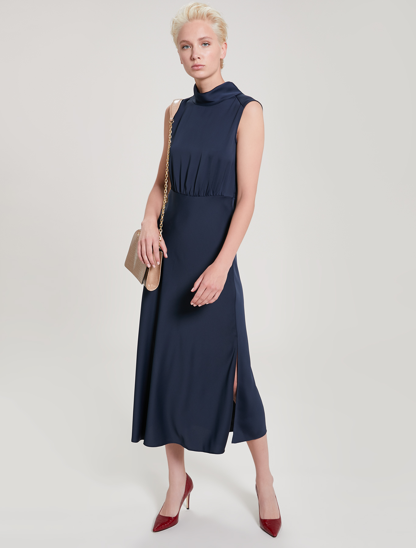 Envers satin dress, navy blue - Pennyblack Envers satin dress - navy blue - pennyblack