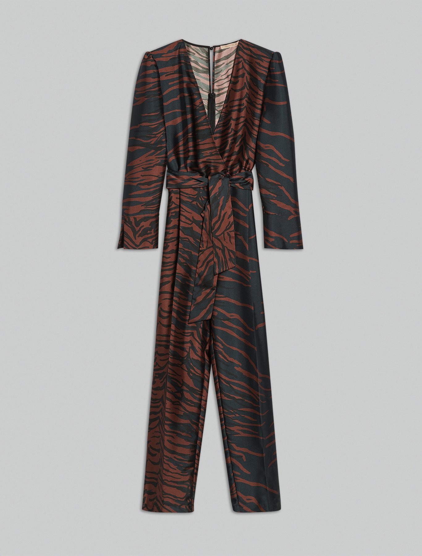 Printed twill jumpsuit, cocoa pattern - Pennyblack Printed twill jumpsuit - cocoa pattern - pennyblack