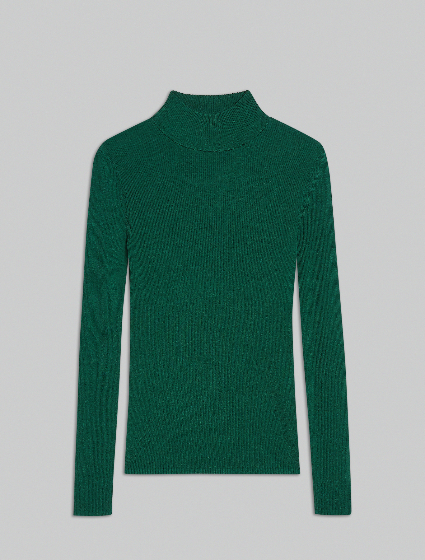 Slim-fit ribbed polo neck, green - Pennyblack Slim-fit ribbed polo neck - green - pennyblack