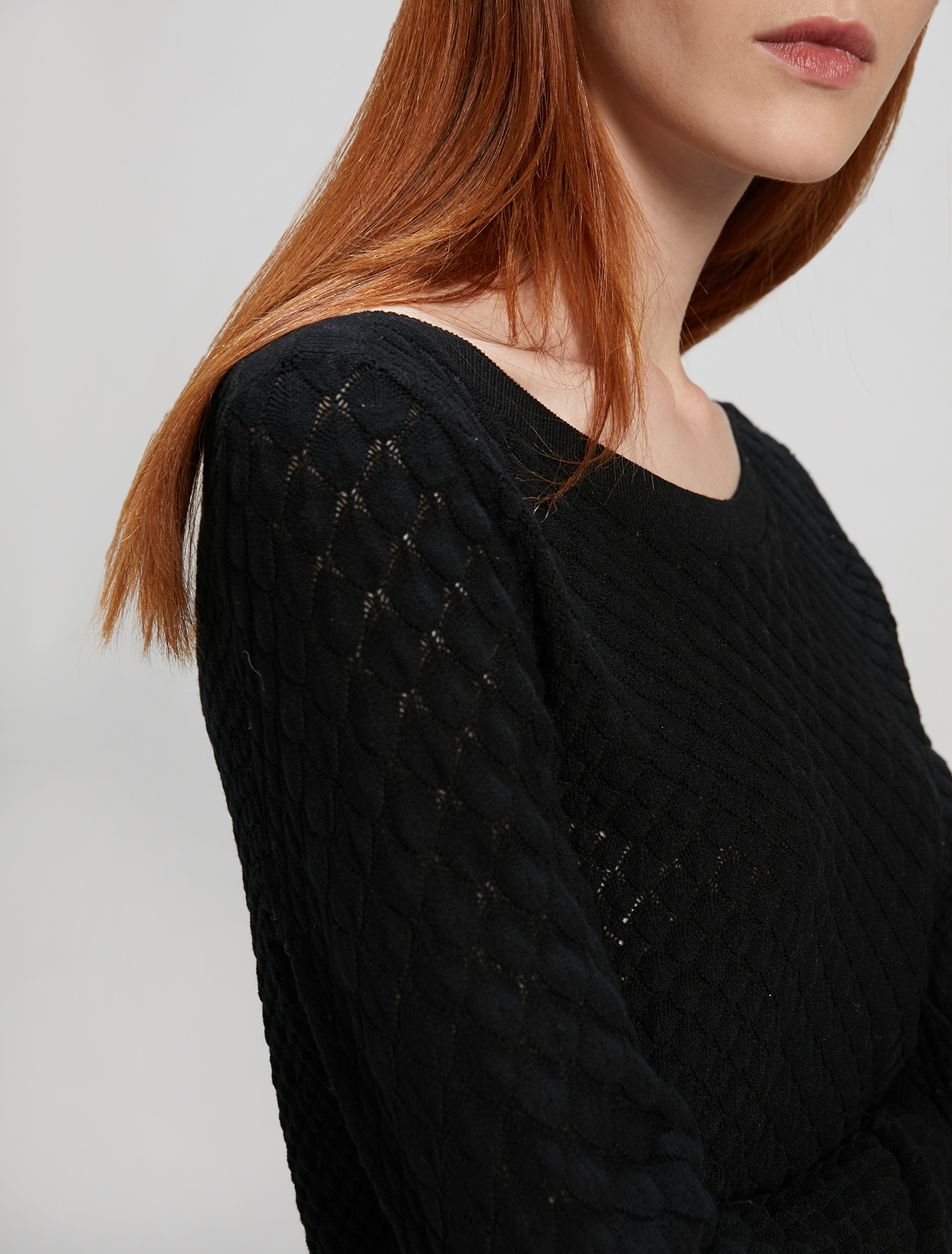 3D jacquard jumper, black - Pennyblack 3D jacquard jumper - black - pennyblack