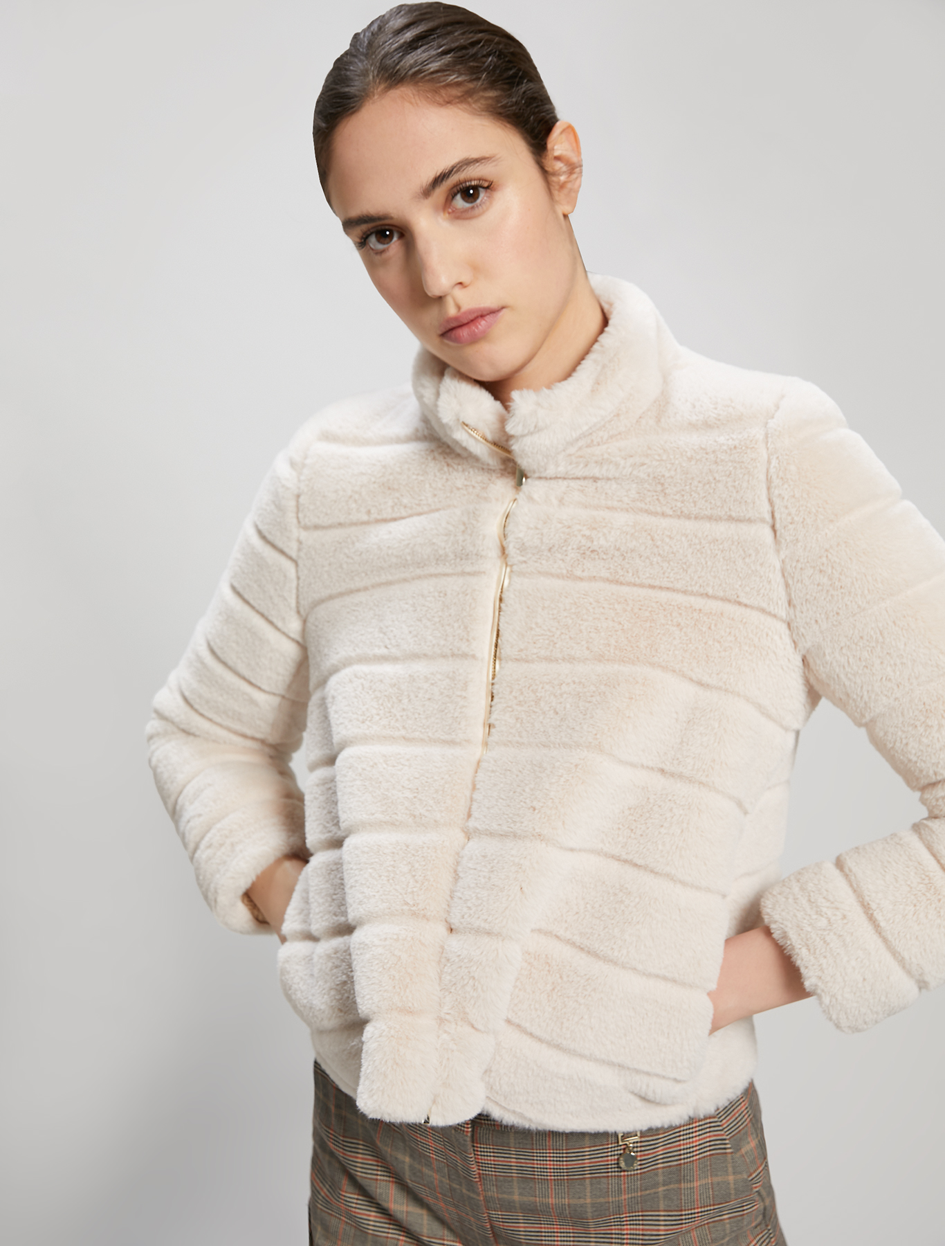 Plush jacket, ivory - Pennyblack Plush jacket - ivory - pennyblack