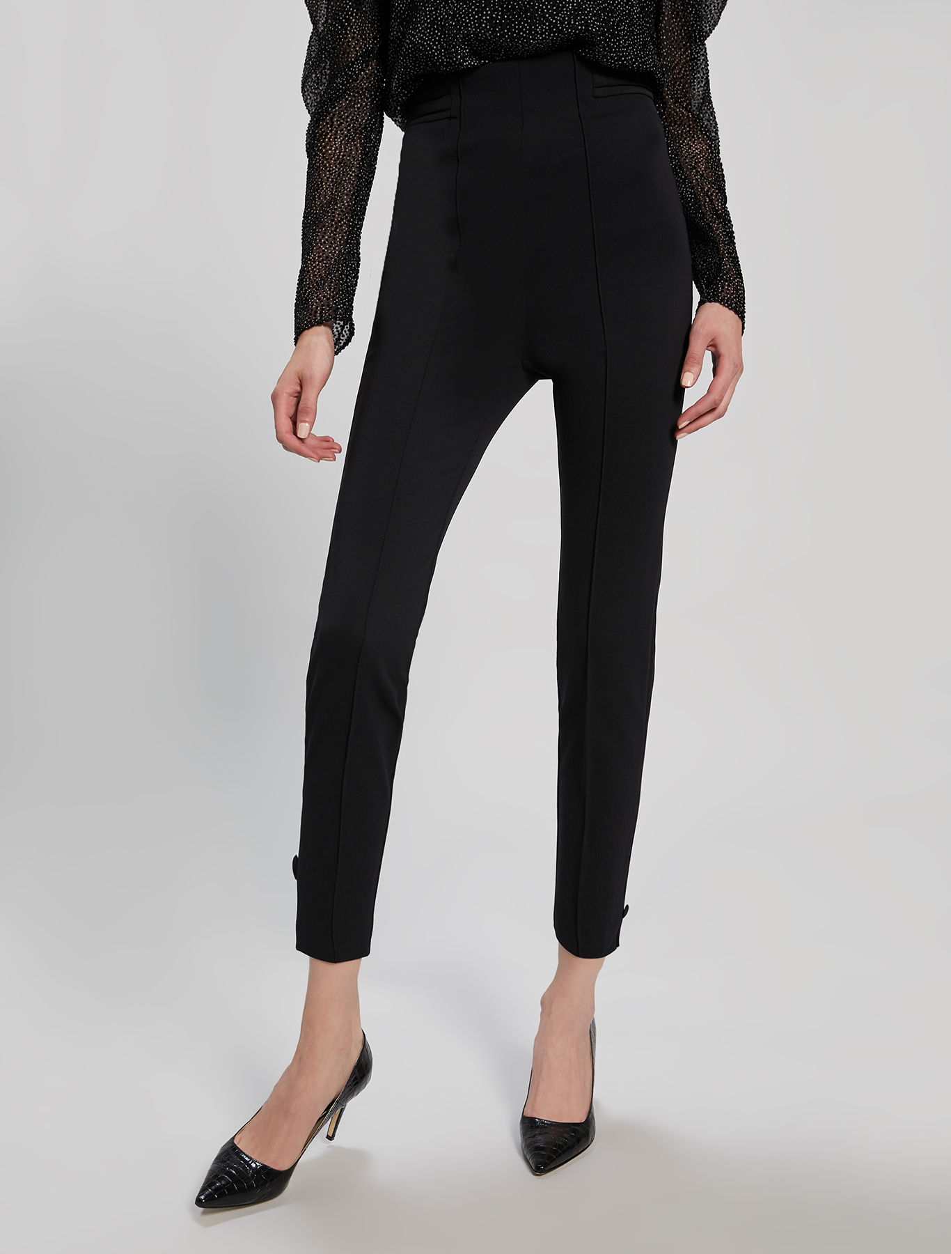 Skinny-fit jersey trousers, black - Pennyblack Skinny-fit jersey trousers - black - pennyblack