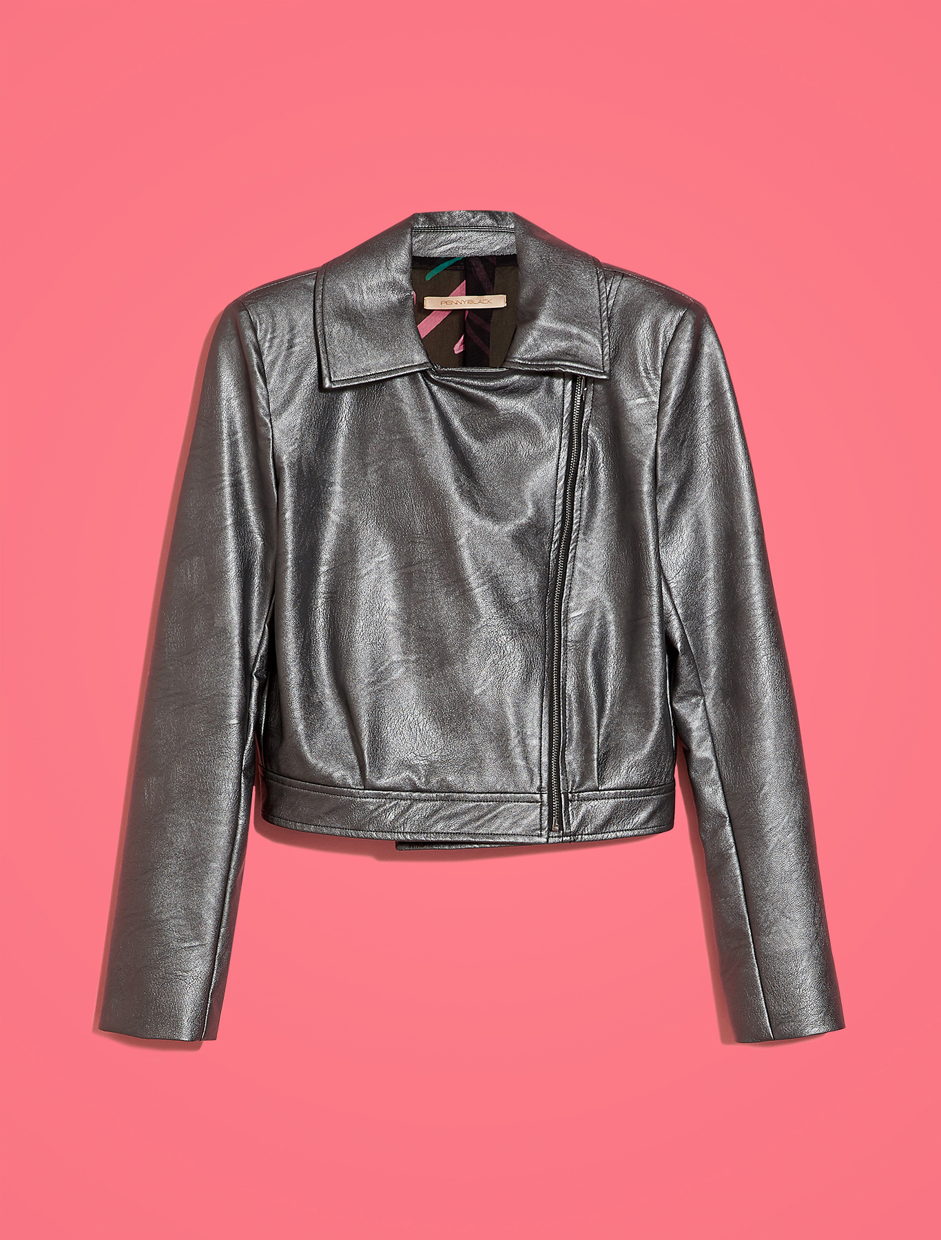 Electric Feel by Spiros Halaris biker jacket, anthracite - Pennyblack Electric Feel by Spiros Halaris biker jacket - anthracite - pennyblack