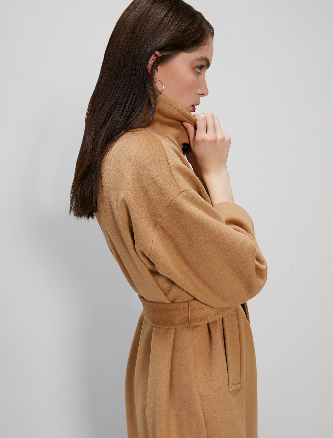 Wool velour coat, camel - Pennyblack Wool velour coat - camel - pennyblack