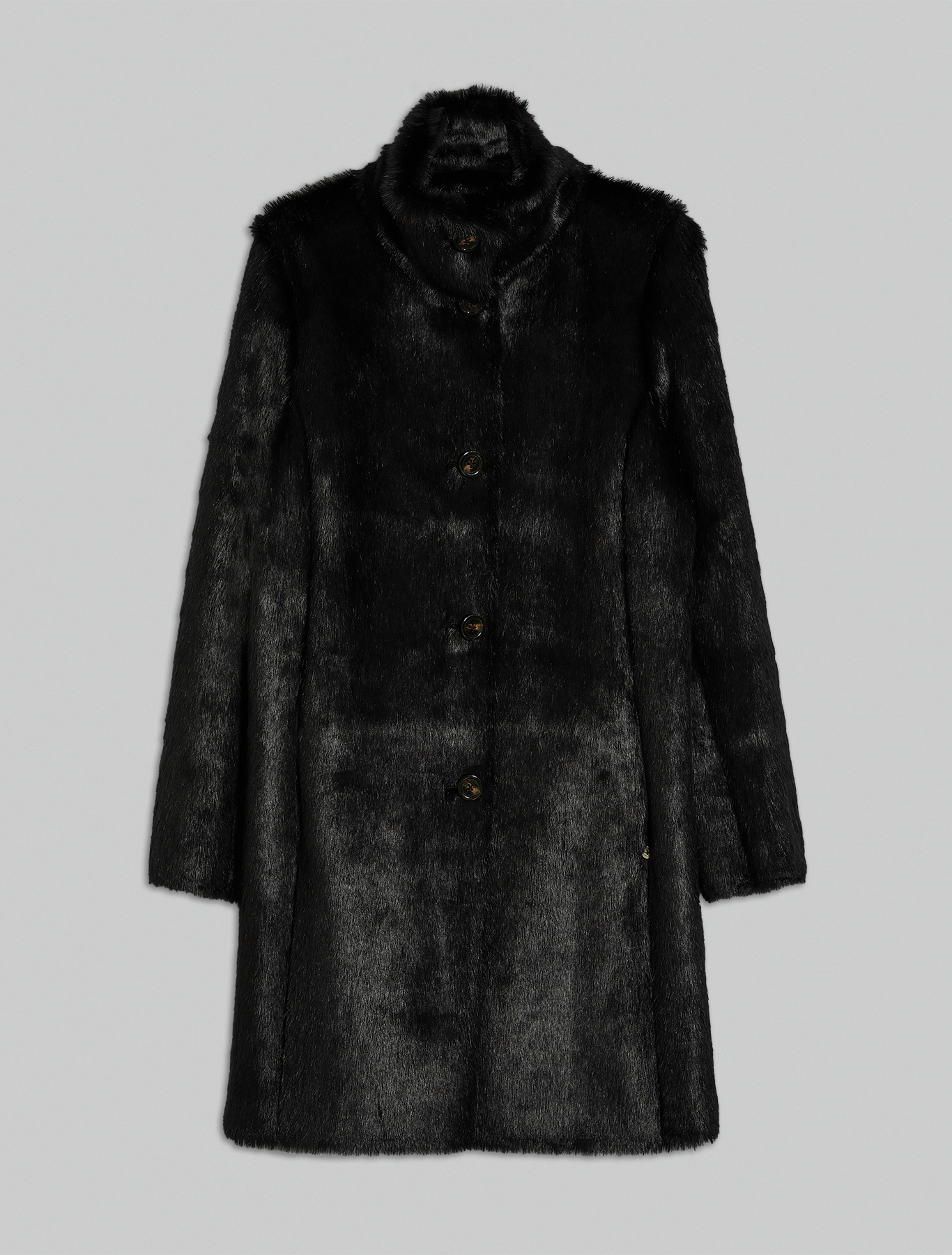 Reversible plush coat, black - Pennyblack Reversible plush coat - black - pennyblack