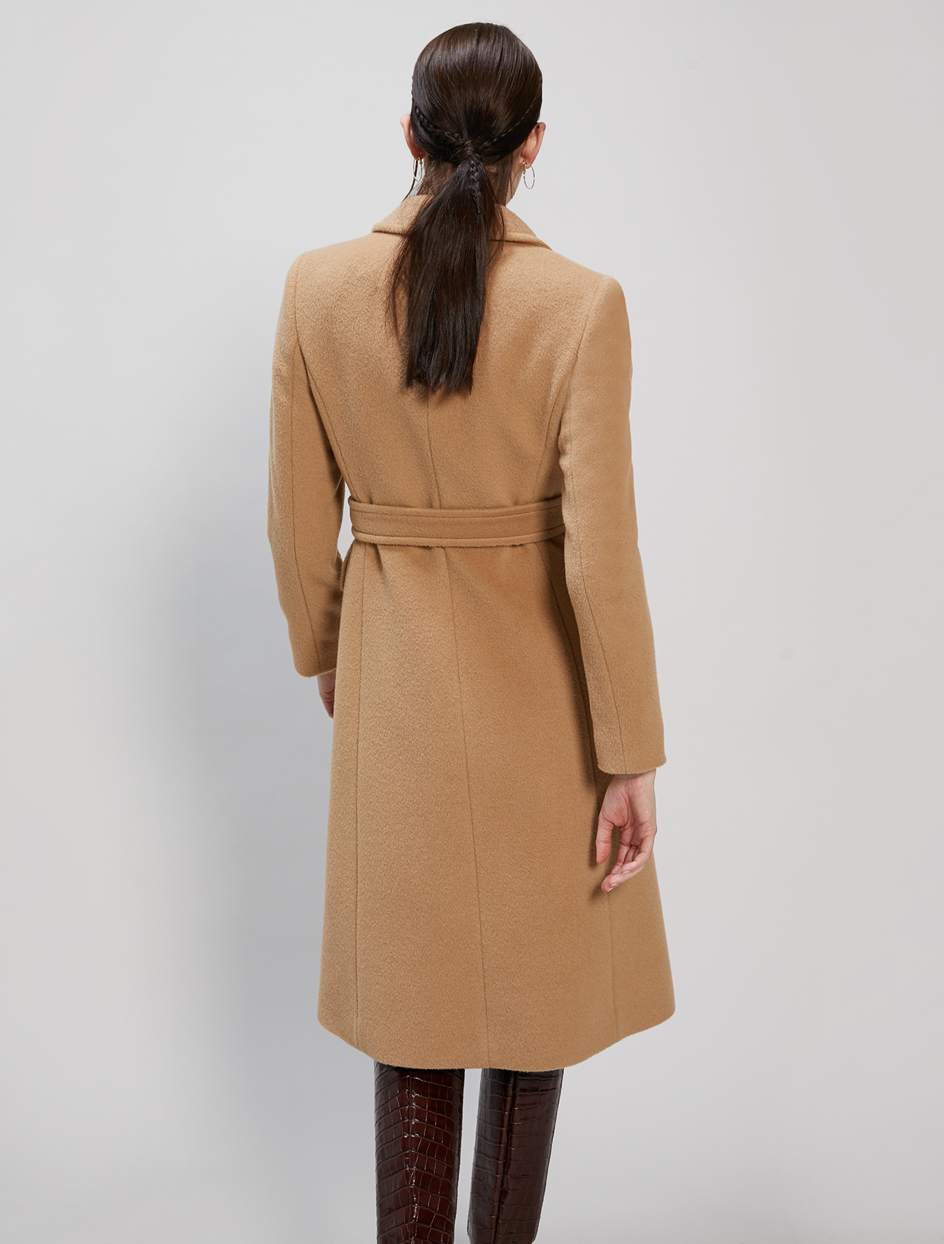 Alpaca and wool coat, beige - Pennyblack Alpaca and wool coat - beige - pennyblack