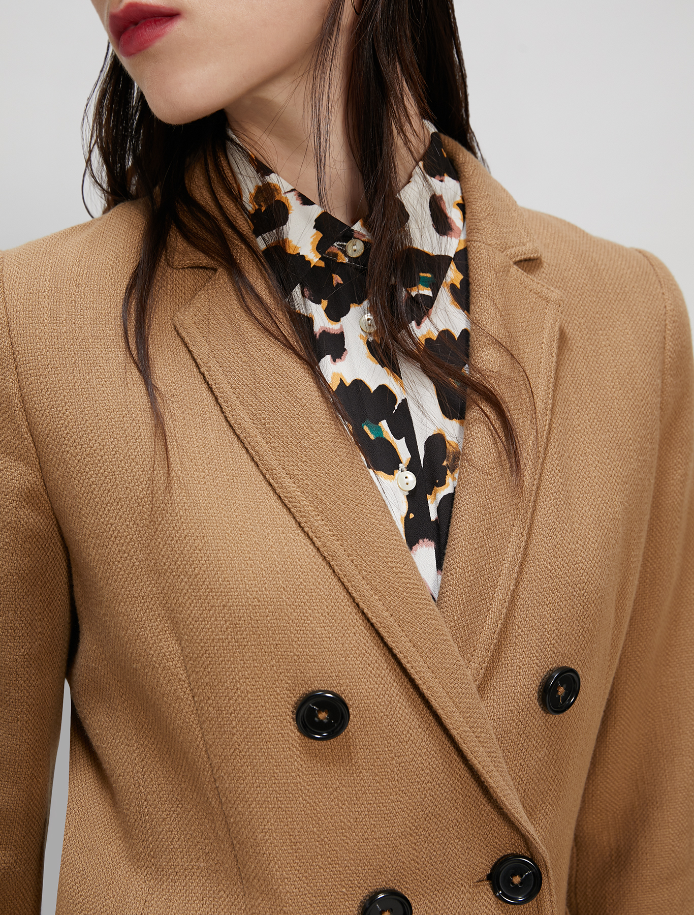 Basketweave blazer, camel - Pennyblack Basketweave blazer - camel - pennyblack