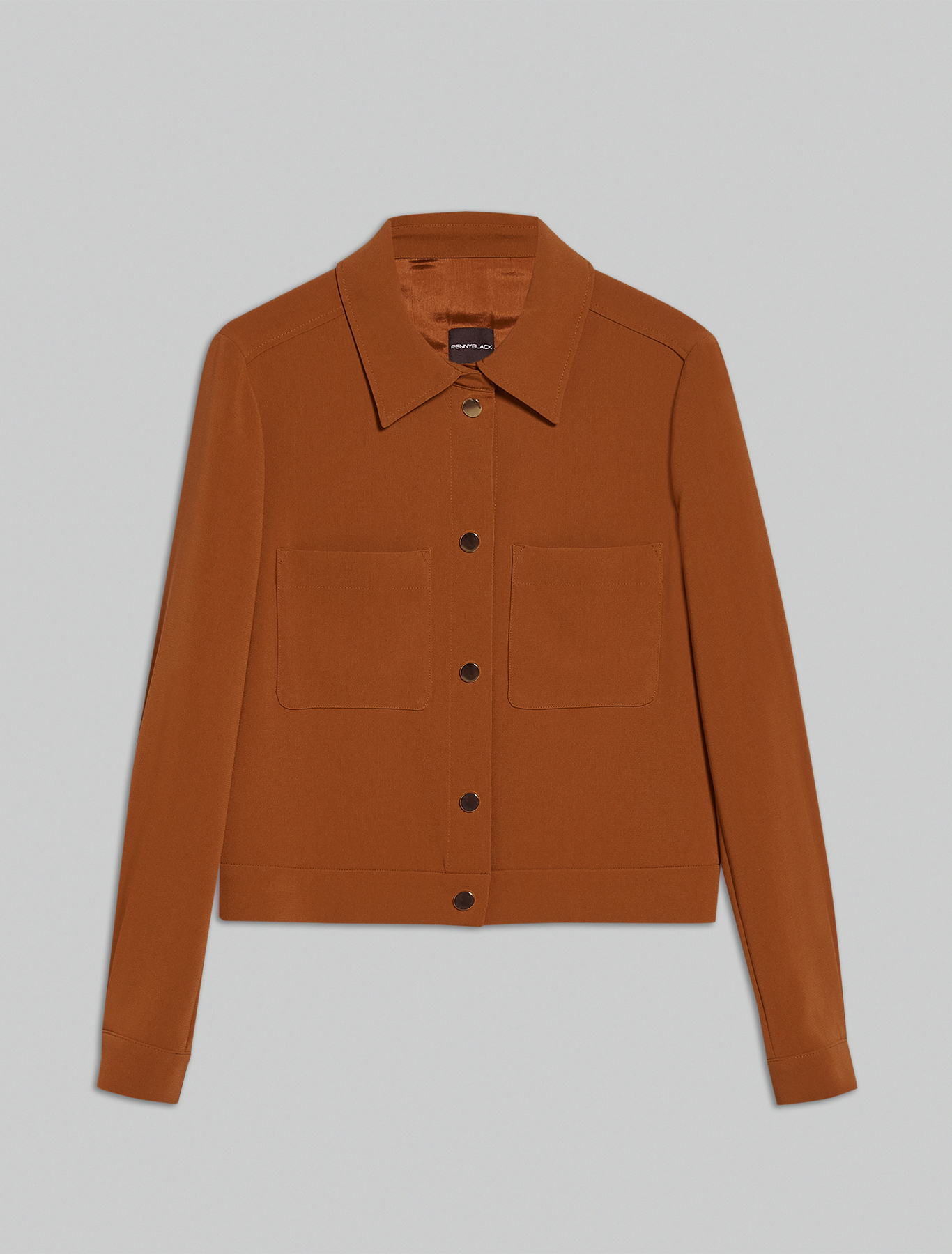 Jacket in flowing fabric, bronze - Pennyblack Jacket in flowing fabric - bronze - pennyblack