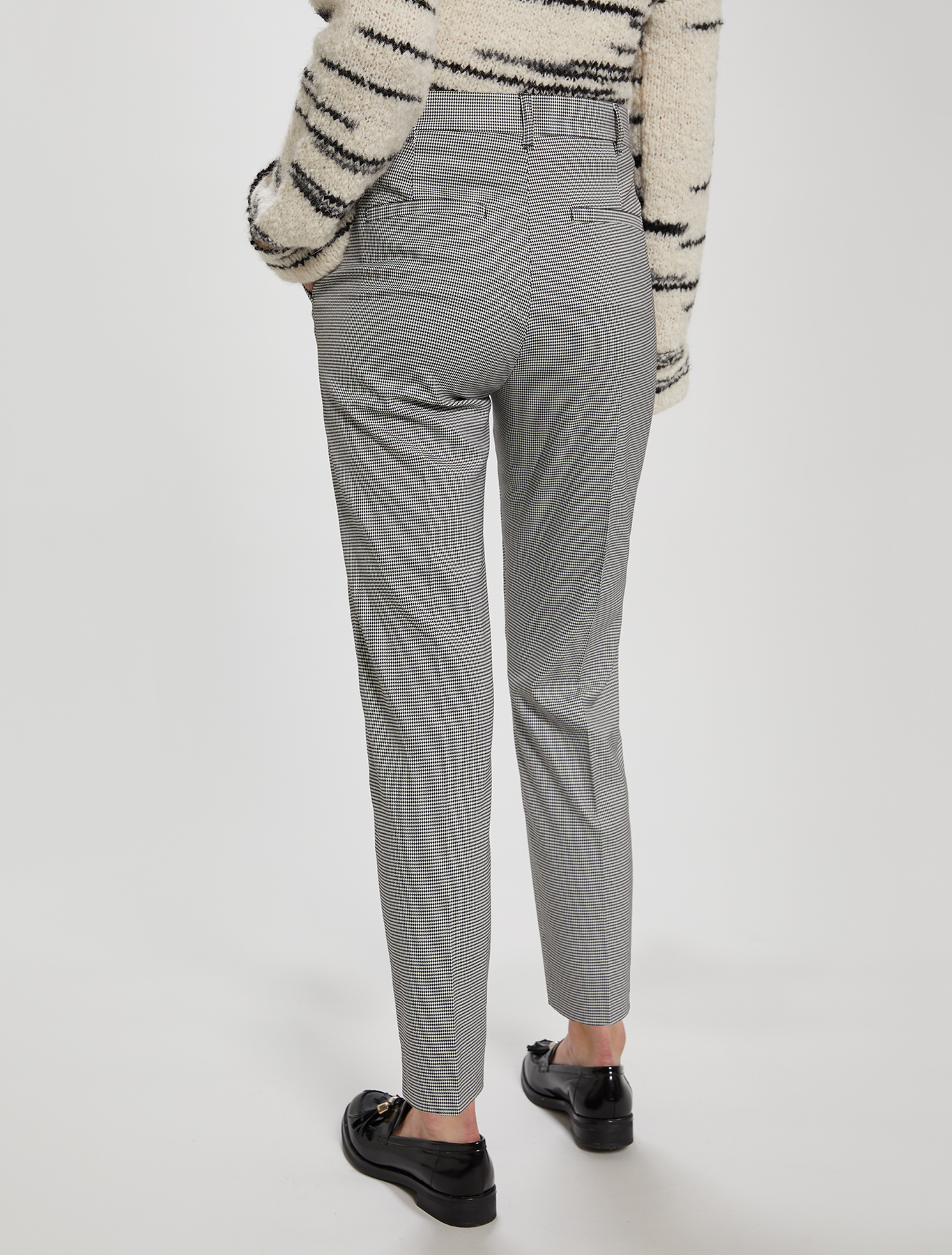 Slim-fit trousers, white pattern - Pennyblack Slim-fit trousers - white pattern - pennyblack