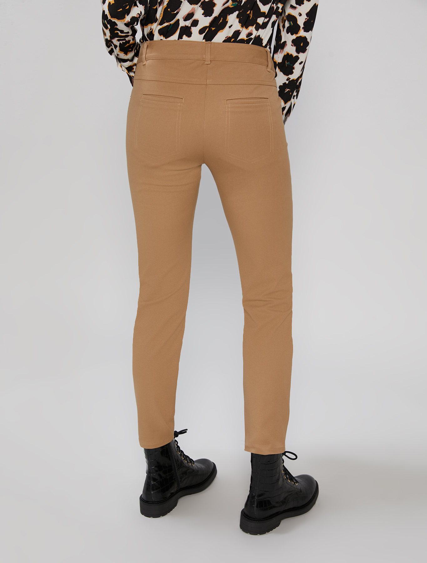 Skinny-fit tricotine trousers, camel - Pennyblack Skinny-fit tricotine trousers - camel - pennyblack