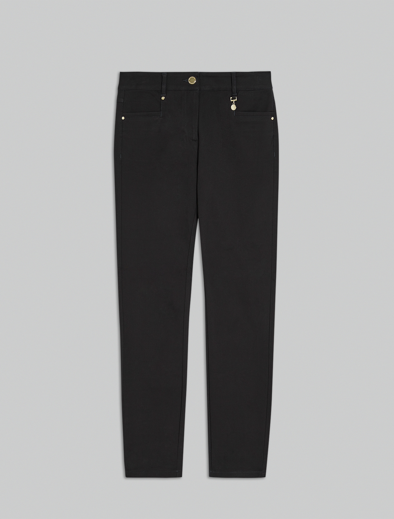 Skinny-fit tricotine trousers, black - Pennyblack Skinny-fit tricotine trousers - black - pennyblack