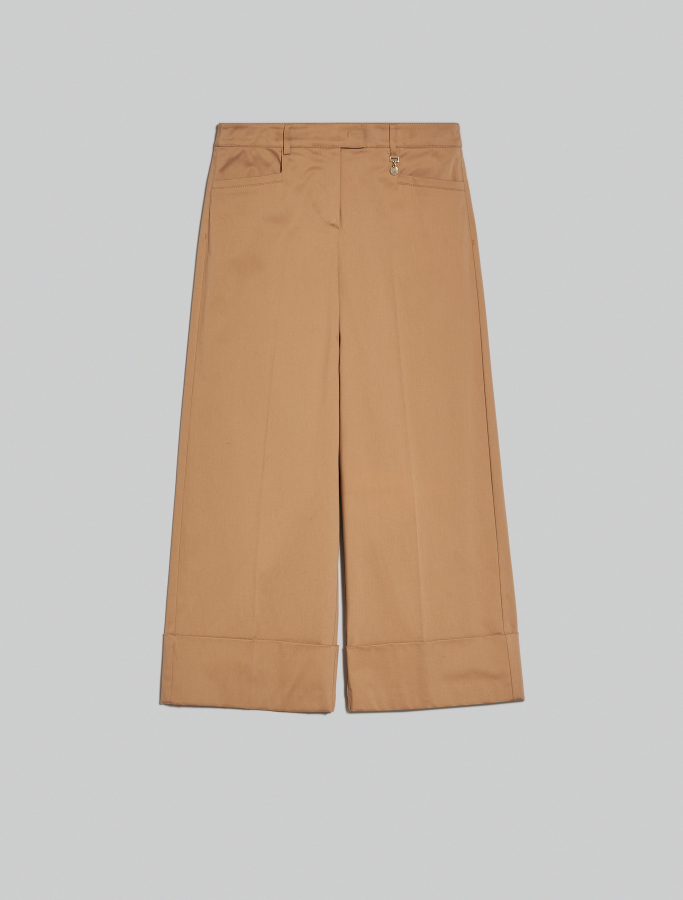 Cotton satin trousers, camel - Pennyblack Cotton satin trousers - camel - pennyblack