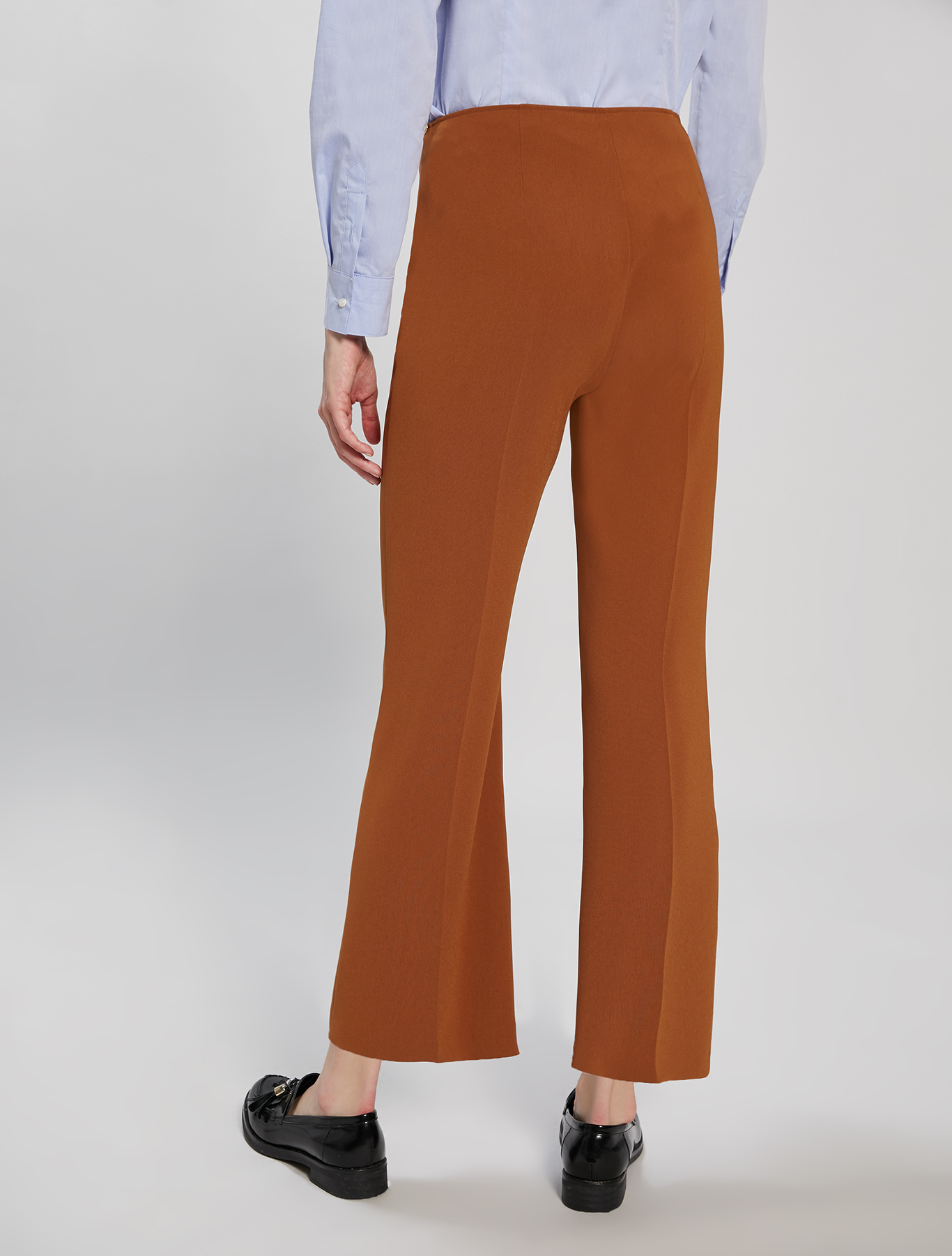 Flowing kick-flare trousers, bronze - Pennyblack Flowing kick-flare trousers - bronze - pennyblack