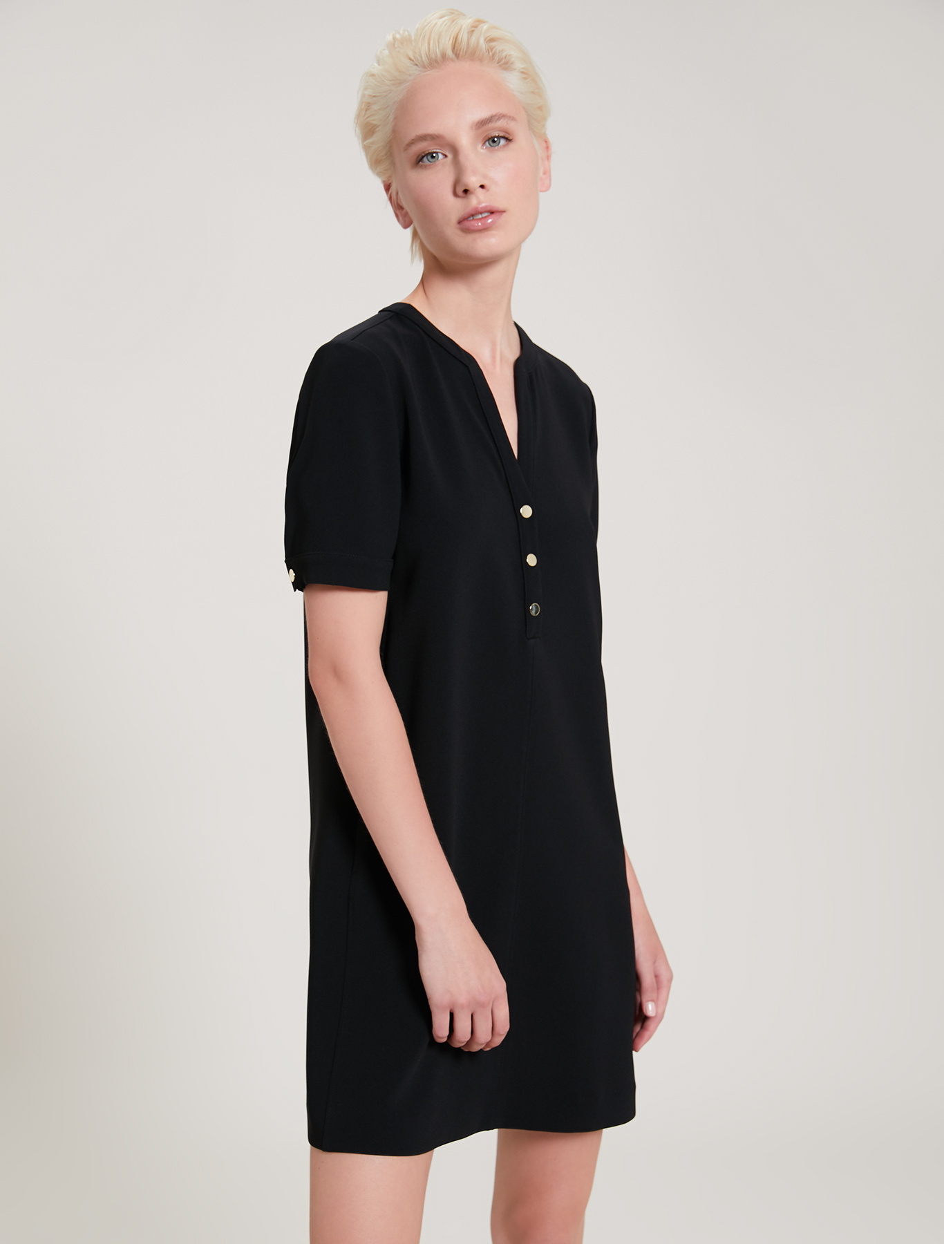 Flowing fabric dress, black - Pennyblack Flowing fabric dress - black - pennyblack