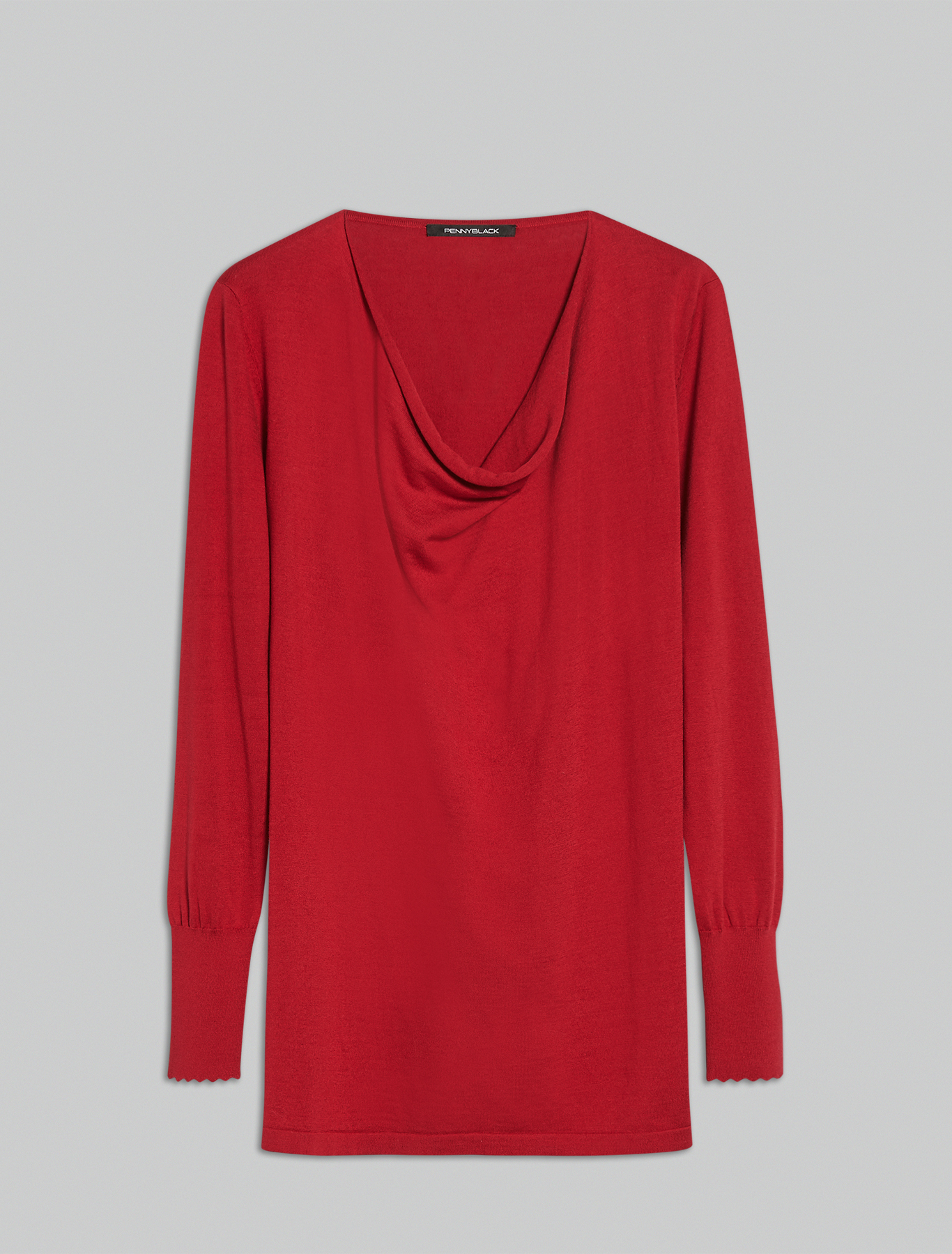 Cotton and silk jumper, red - Pennyblack Cotton and silk jumper - red - pennyblack