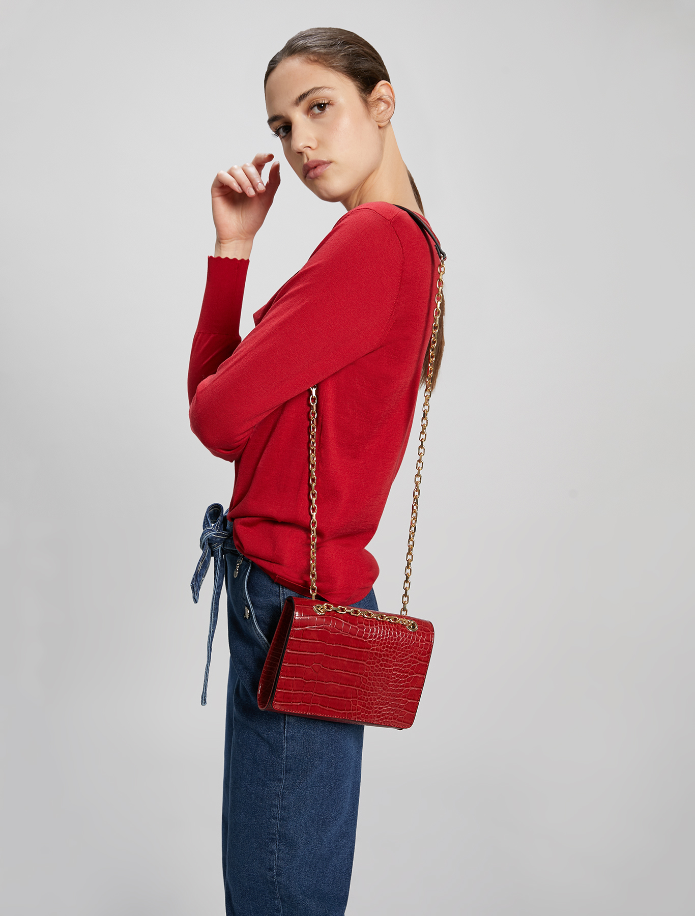 Cotton and silk jumper, red - Pennyblack Cotton and silk jumper - red - pennyblack