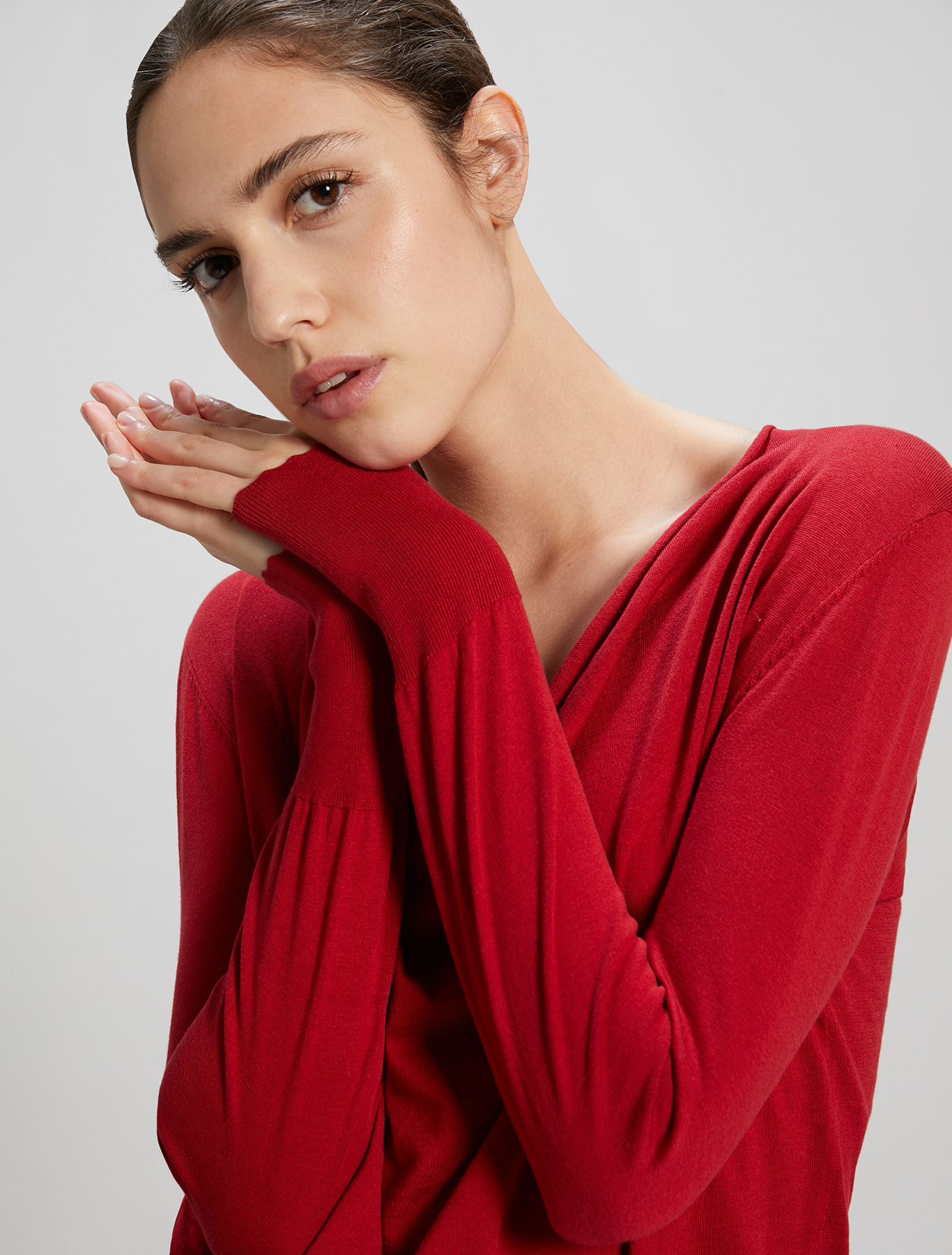 Cotton and silk jumper, red - Pennyblack Cotton and silk jumper - red - pennyblack