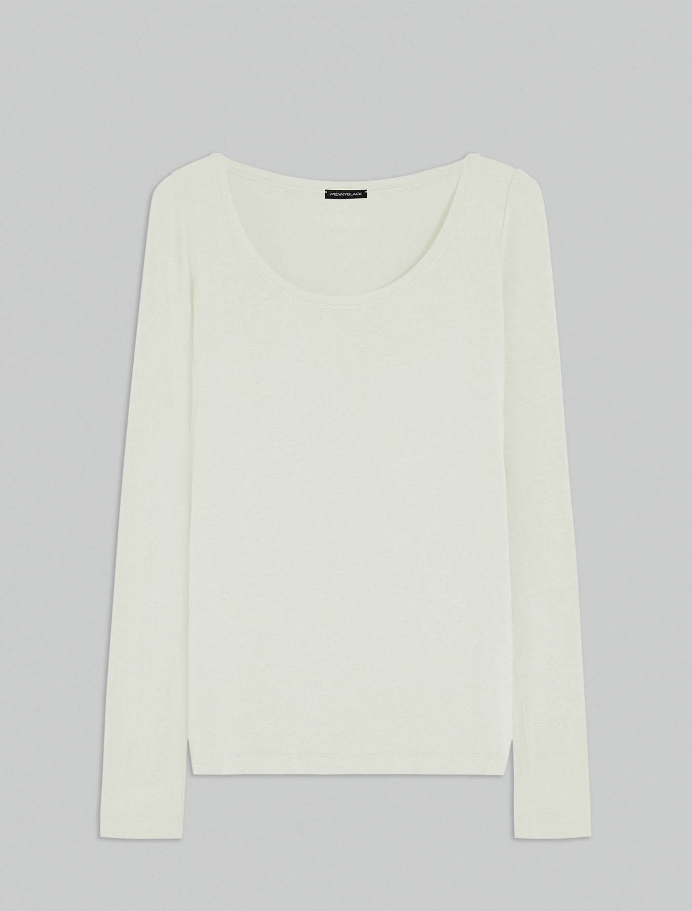 Modal and cashmere T-shirt, ivory - Pennyblack Modal and cashmere T-shirt - ivory - pennyblack