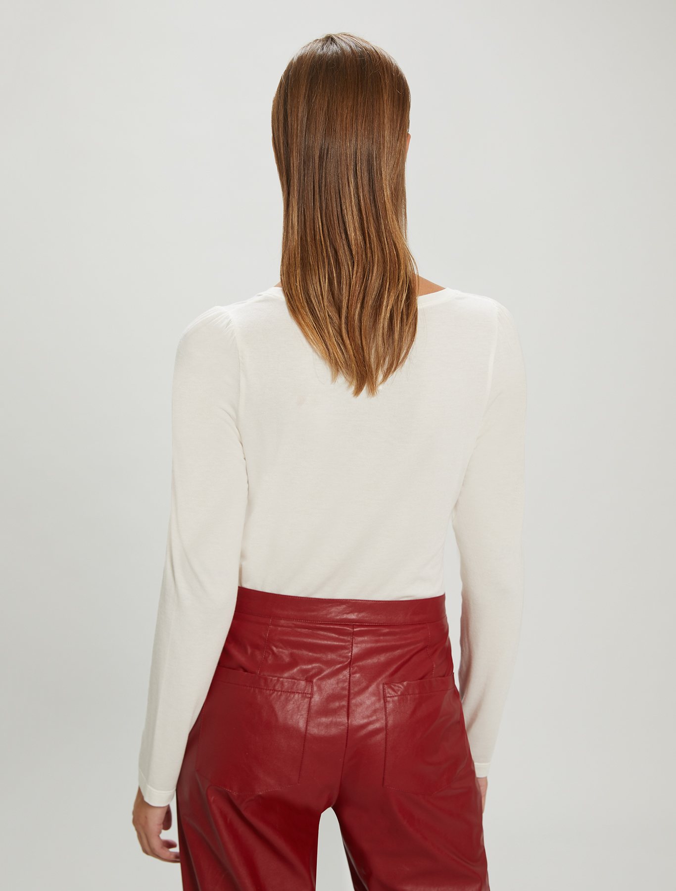 Modal and cashmere T-shirt, ivory - Pennyblack Modal and cashmere T-shirt - ivory - pennyblack