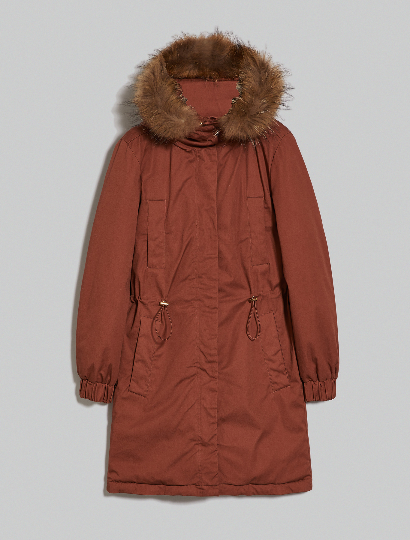 Padded parka with hood, dark brown - Pennyblack Padded parka with hood - dark brown - pennyblack