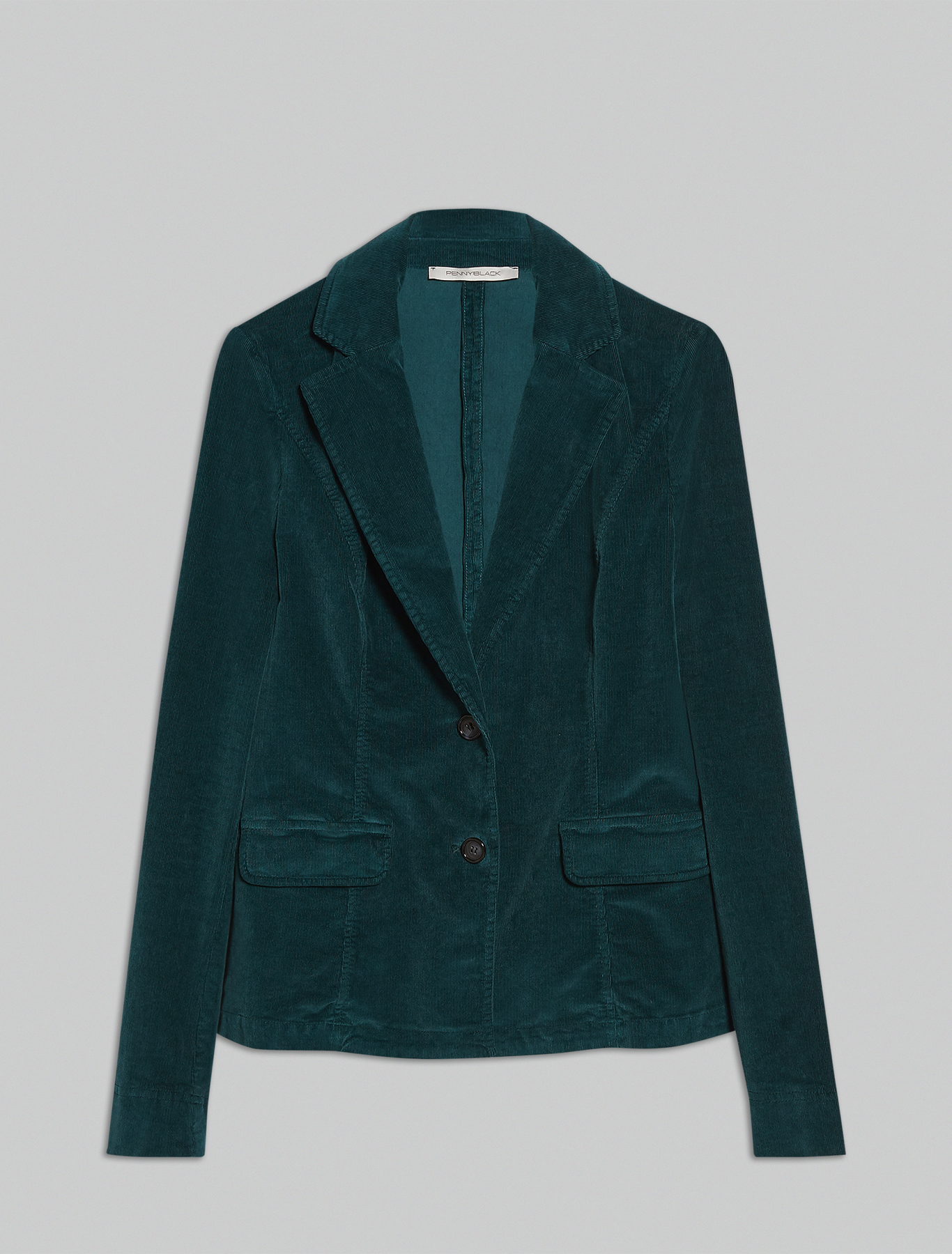 Ribbed velvet blazer, green - Pennyblack Ribbed velvet blazer - green - pennyblack