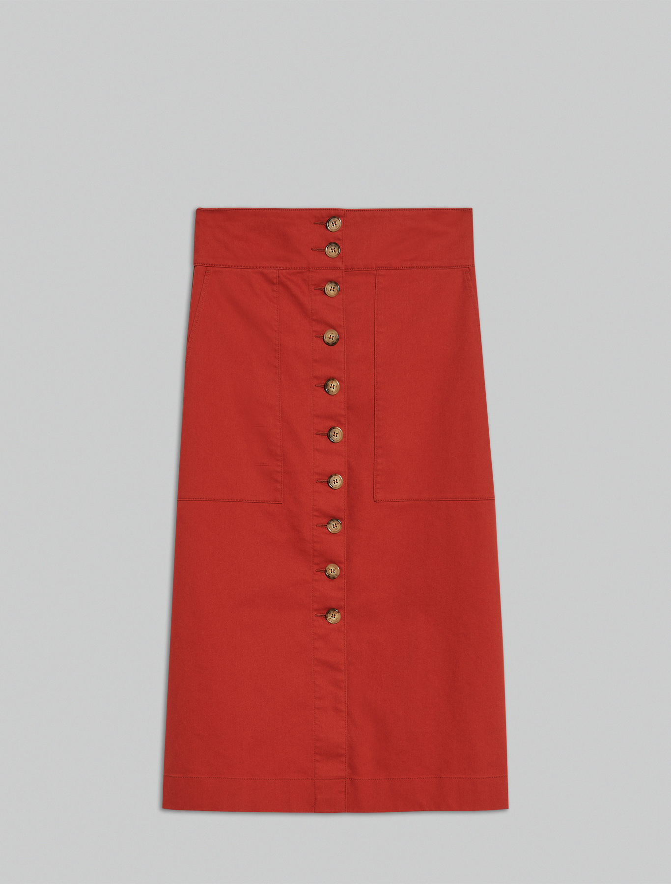 Gabardine midi skirt, brown - Pennyblack Gabardine midi skirt - brown - pennyblack