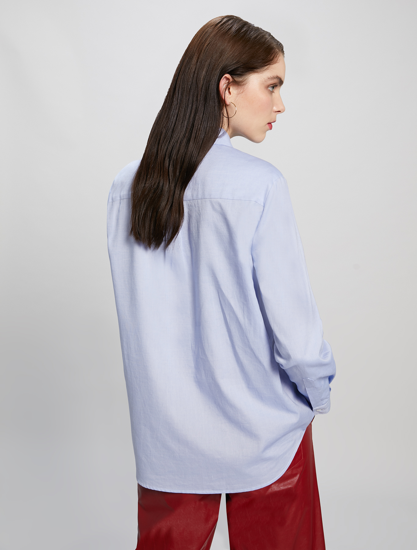 Oxford cotton shirt, light blue - Pennyblack Oxford cotton shirt - light blue - pennyblack