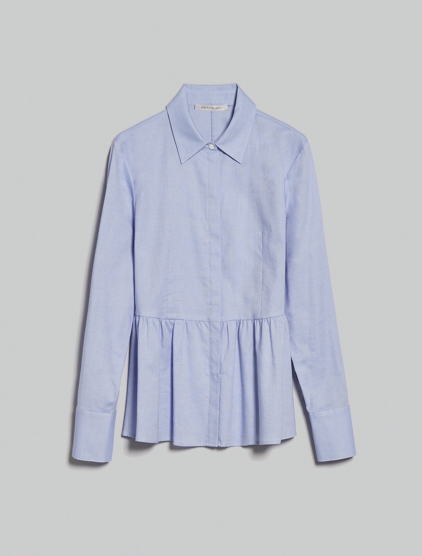 Oxford cotton shirt, light blue - Pennyblack Oxford cotton shirt - light blue - pennyblack