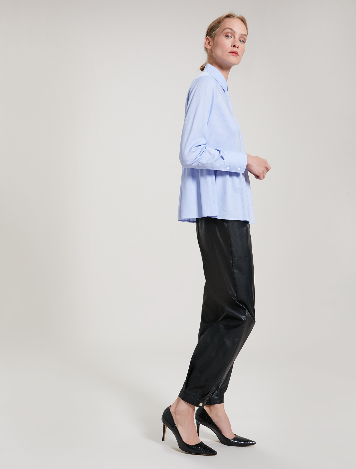 Oxford cotton shirt, light blue - Pennyblack Oxford cotton shirt - light blue - pennyblack