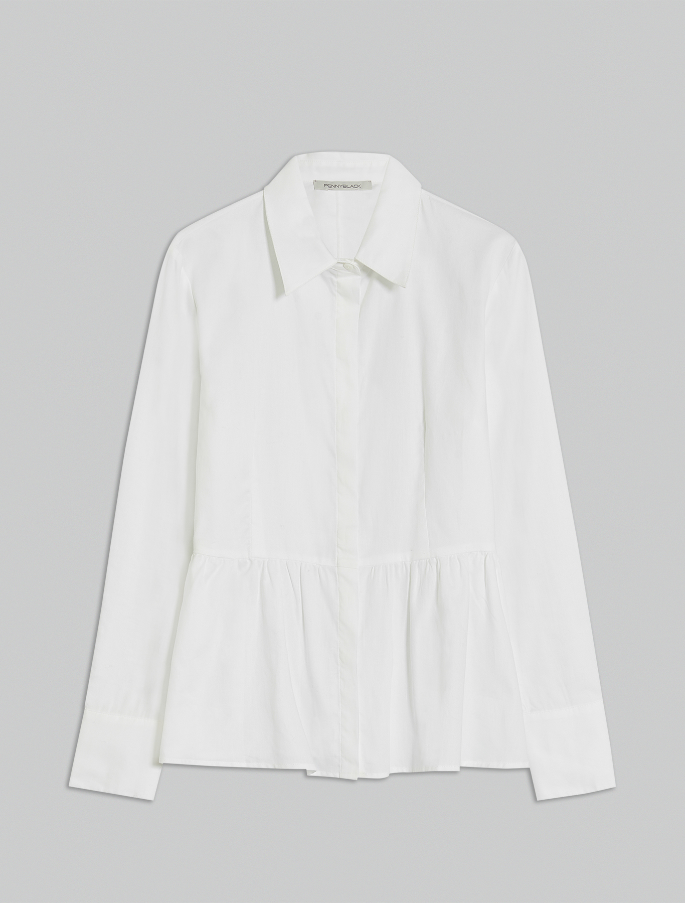 Oxford cotton shirt, optic white - Pennyblack Oxford cotton shirt - optic white - pennyblack