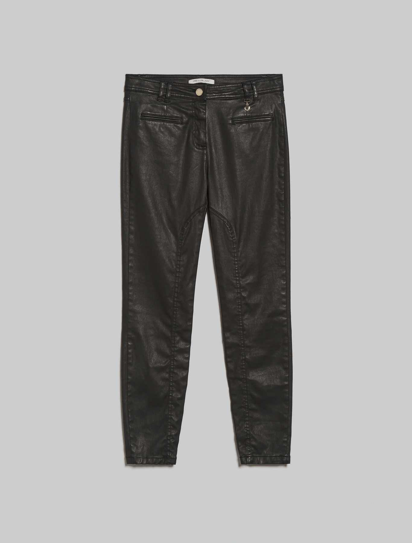 Cotton satin trousers, black - Pennyblack Cotton satin trousers - black - pennyblack