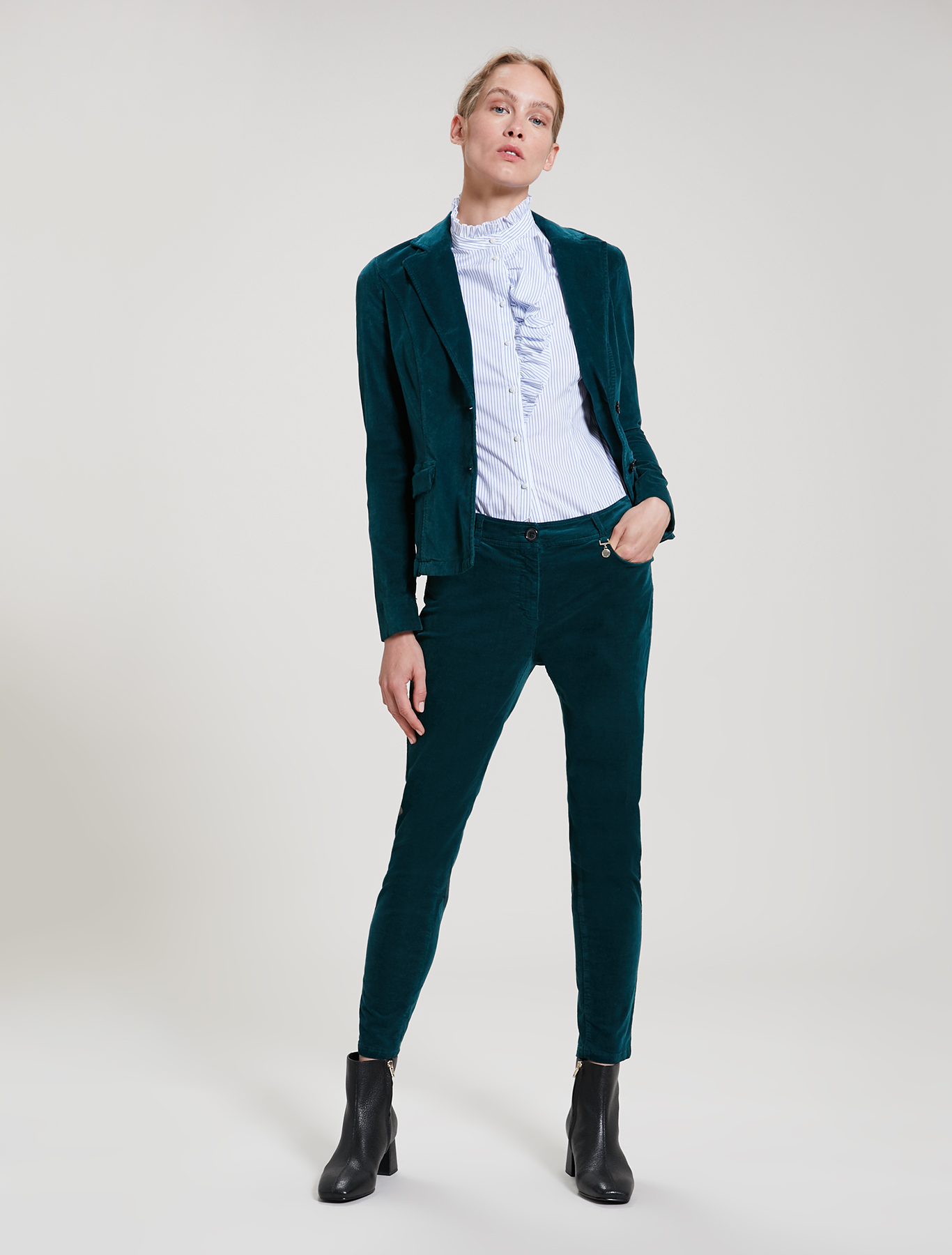 Ribbed velvet trousers, green - Pennyblack Ribbed velvet trousers - green - pennyblack
