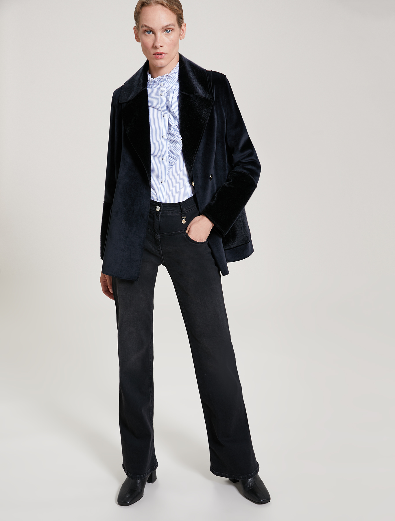Black bootcut jeans, black - Pennyblack Black bootcut jeans - black - pennyblack