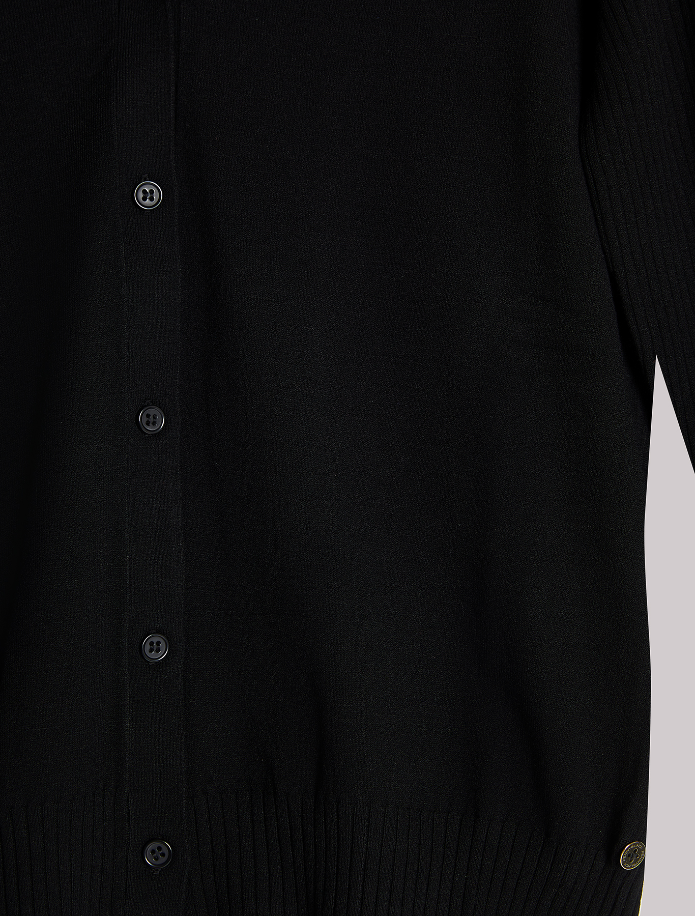 Ribbed-sleeve cardigan, black - Pennyblack Ribbed-sleeve cardigan - black - pennyblack