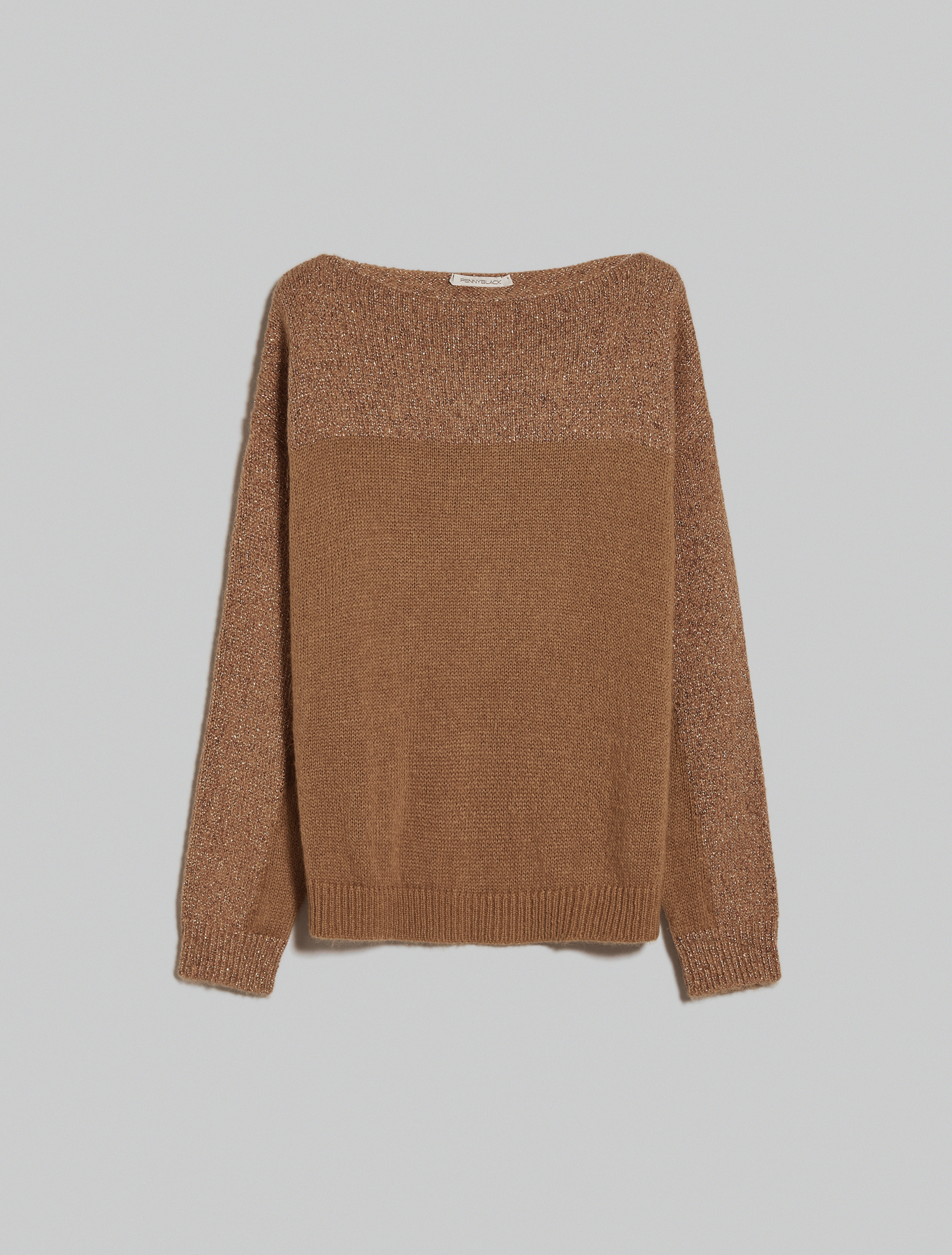 Lamé mohair jumper, beige - Pennyblack Lamé mohair jumper - beige - pennyblack