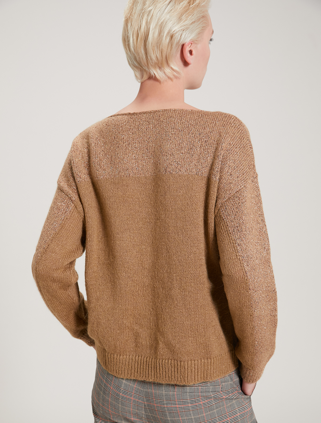 Lamé mohair jumper, beige - Pennyblack Lamé mohair jumper - beige - pennyblack