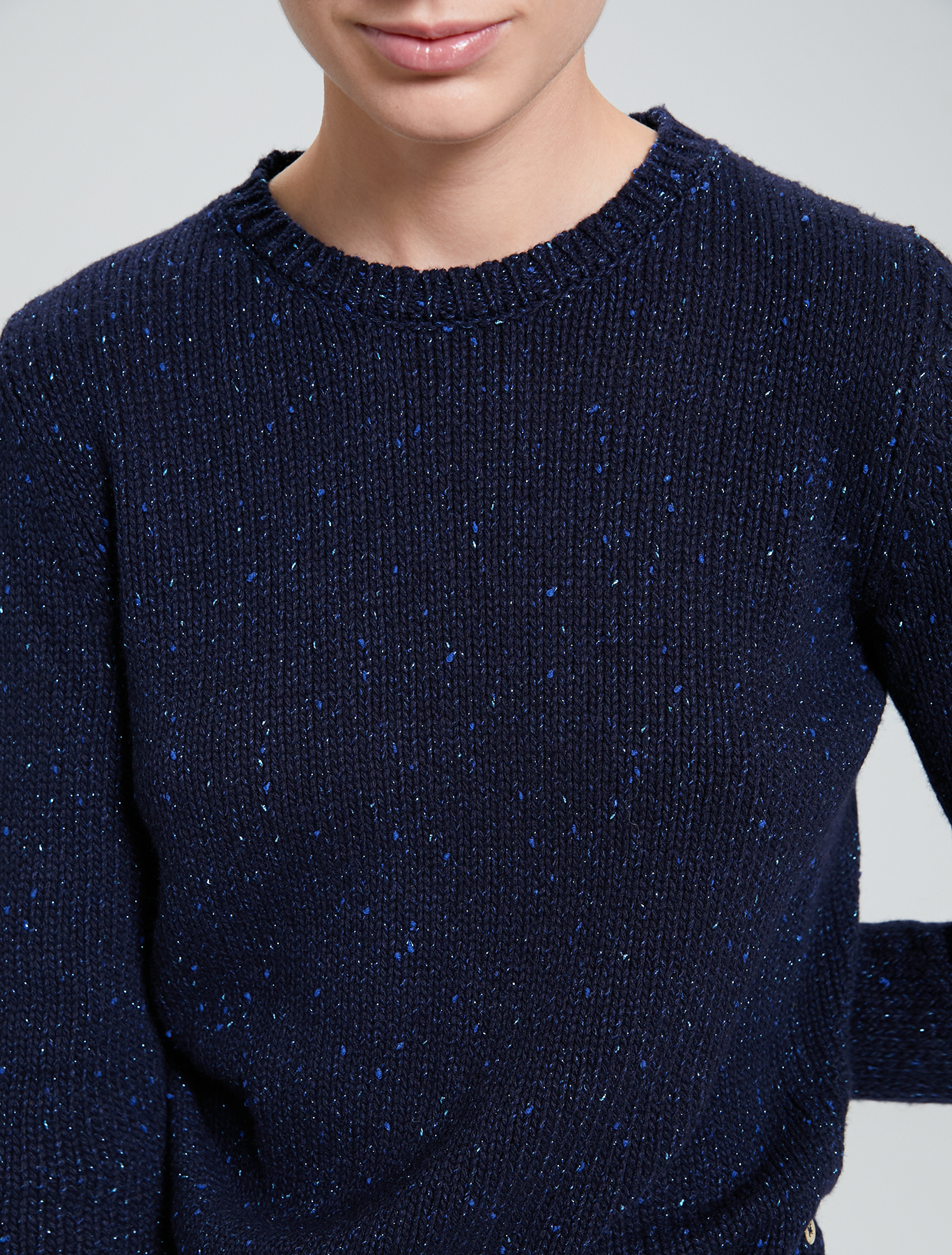 Crew neck lamé jumper, navy blue - Pennyblack Crew neck lamé jumper - navy blue - pennyblack