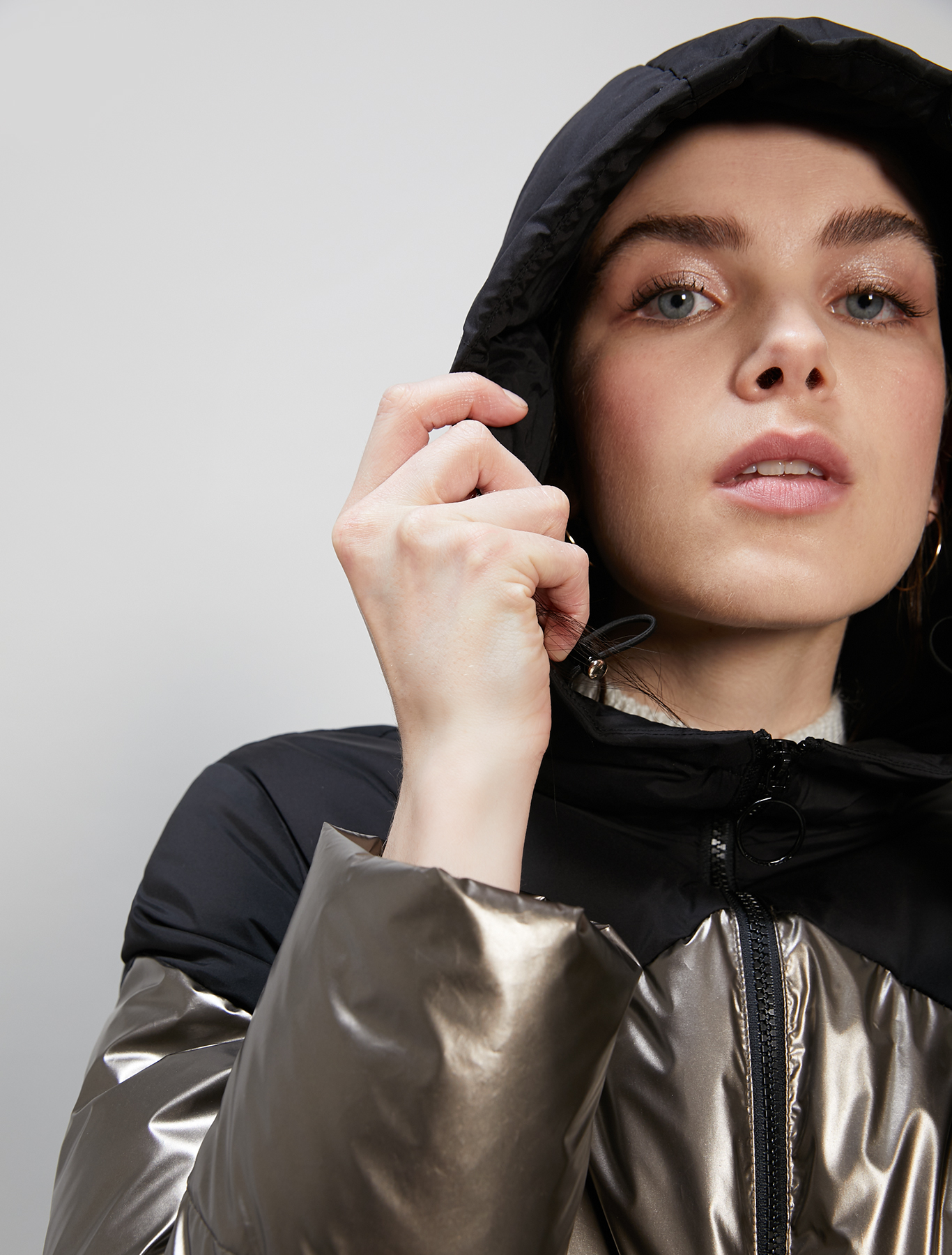 Padded metallic jacket, bronze - Pennyblack Padded metallic jacket - bronze - pennyblack