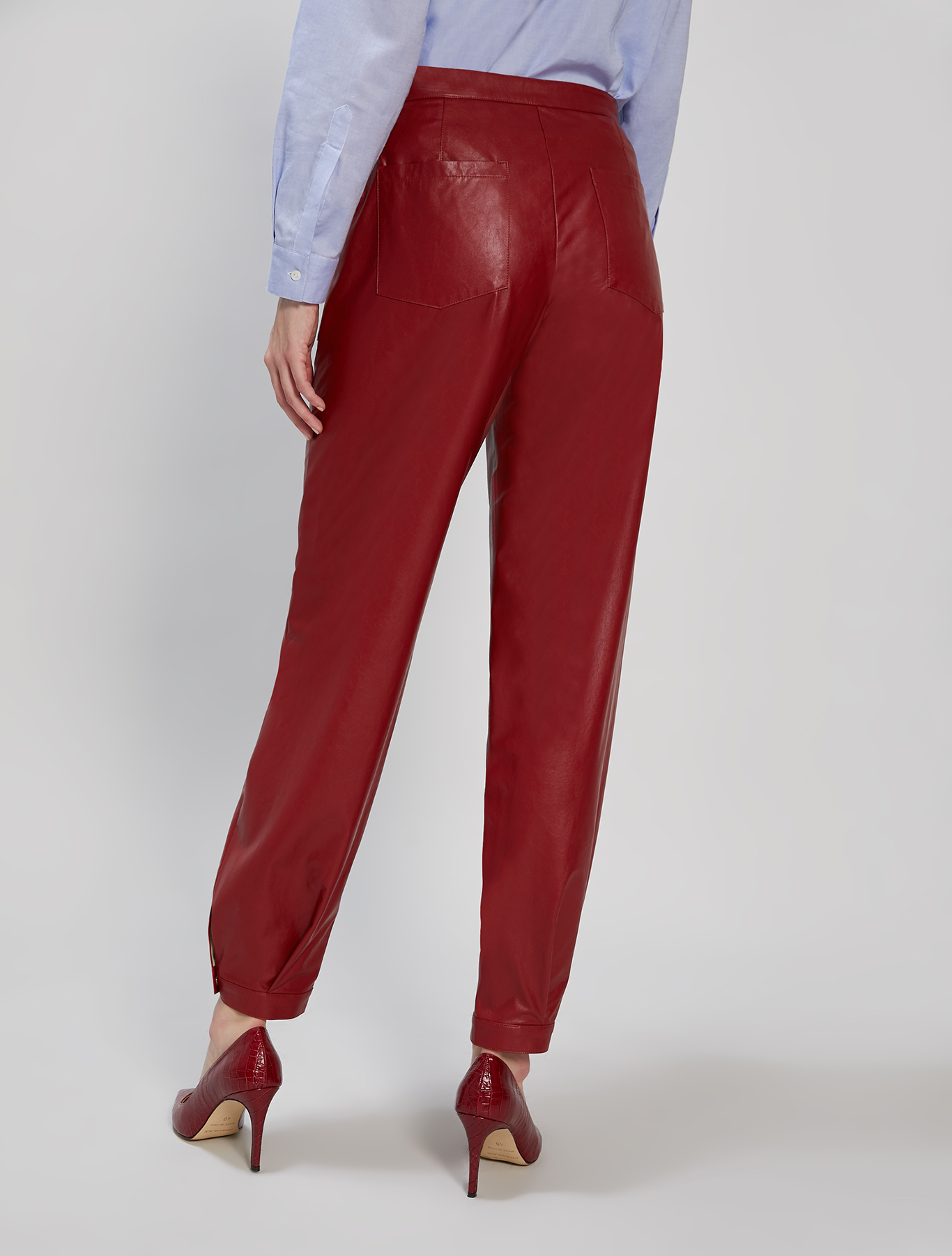 Jersey coated trousers, red - Pennyblack Jersey coated trousers - red - pennyblack