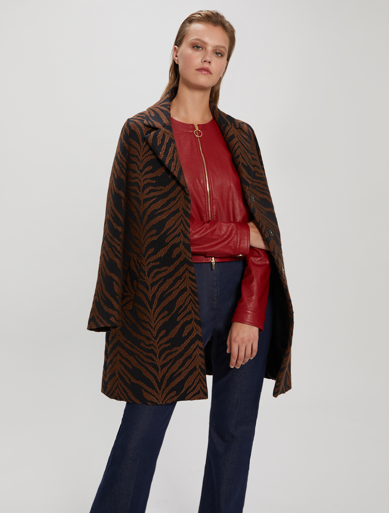 Coated jersey jacket, red - Pennyblack Coated jersey jacket - red - pennyblack