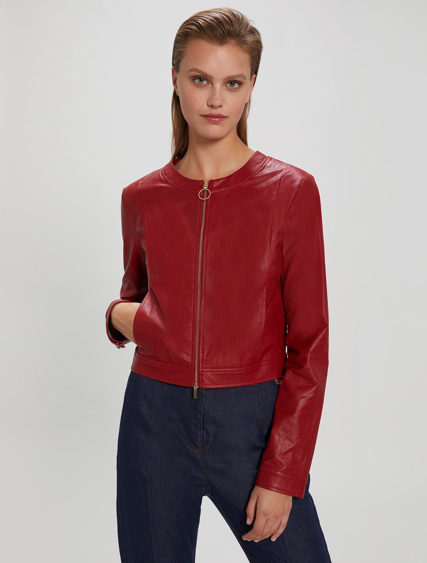 Coated jersey jacket, red - Pennyblack Coated jersey jacket - red - pennyblack