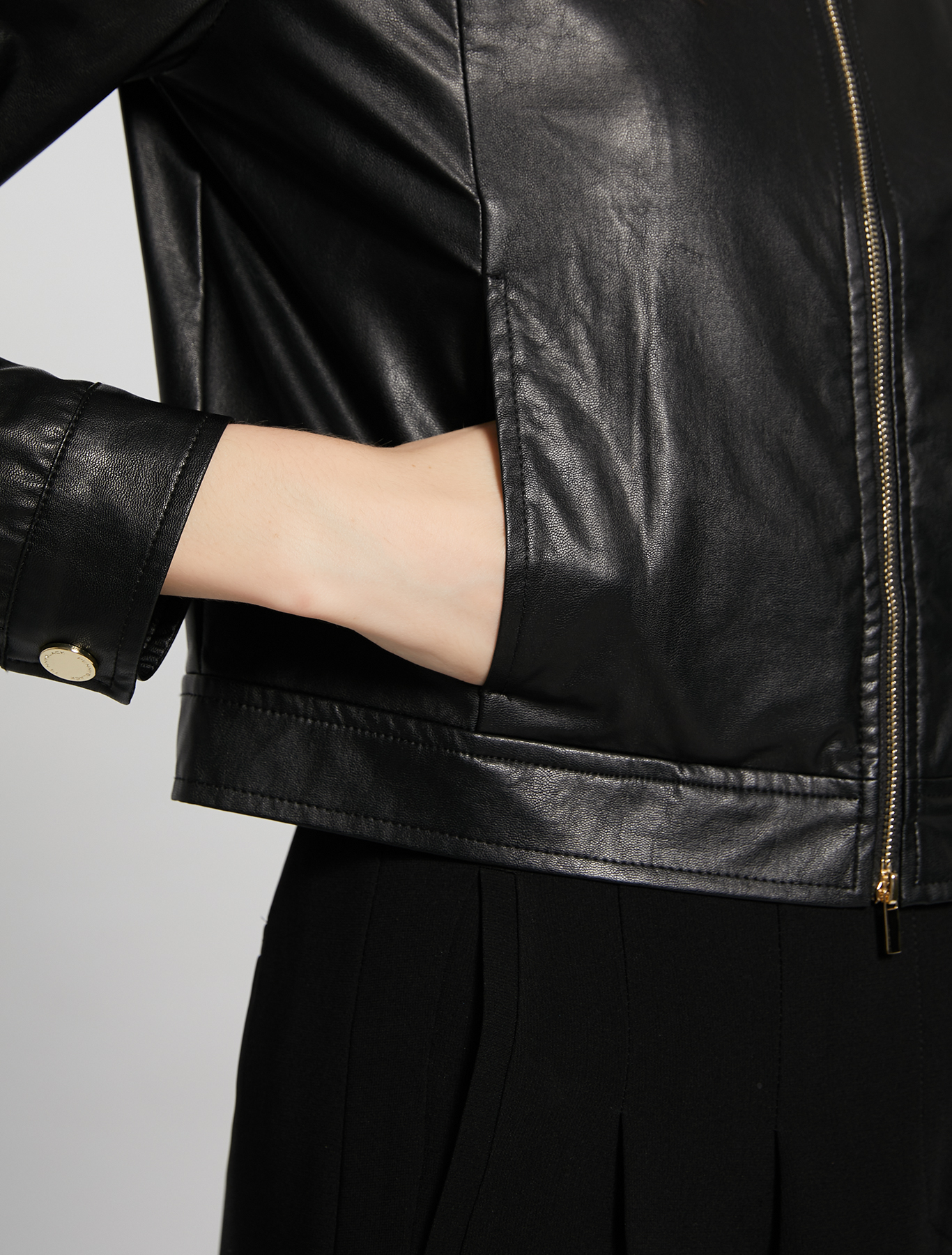 Coated jersey jacket, black - Pennyblack Coated jersey jacket - black - pennyblack