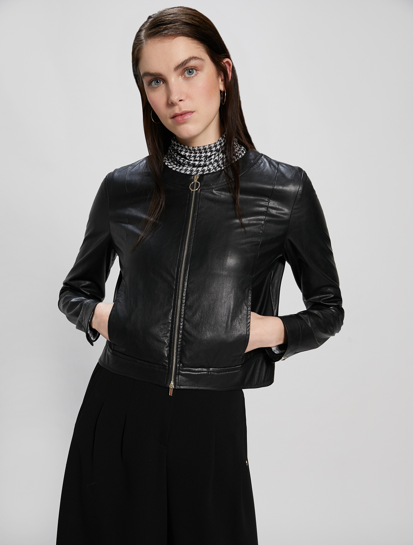 Coated jersey jacket, black - Pennyblack Coated jersey jacket - black - pennyblack