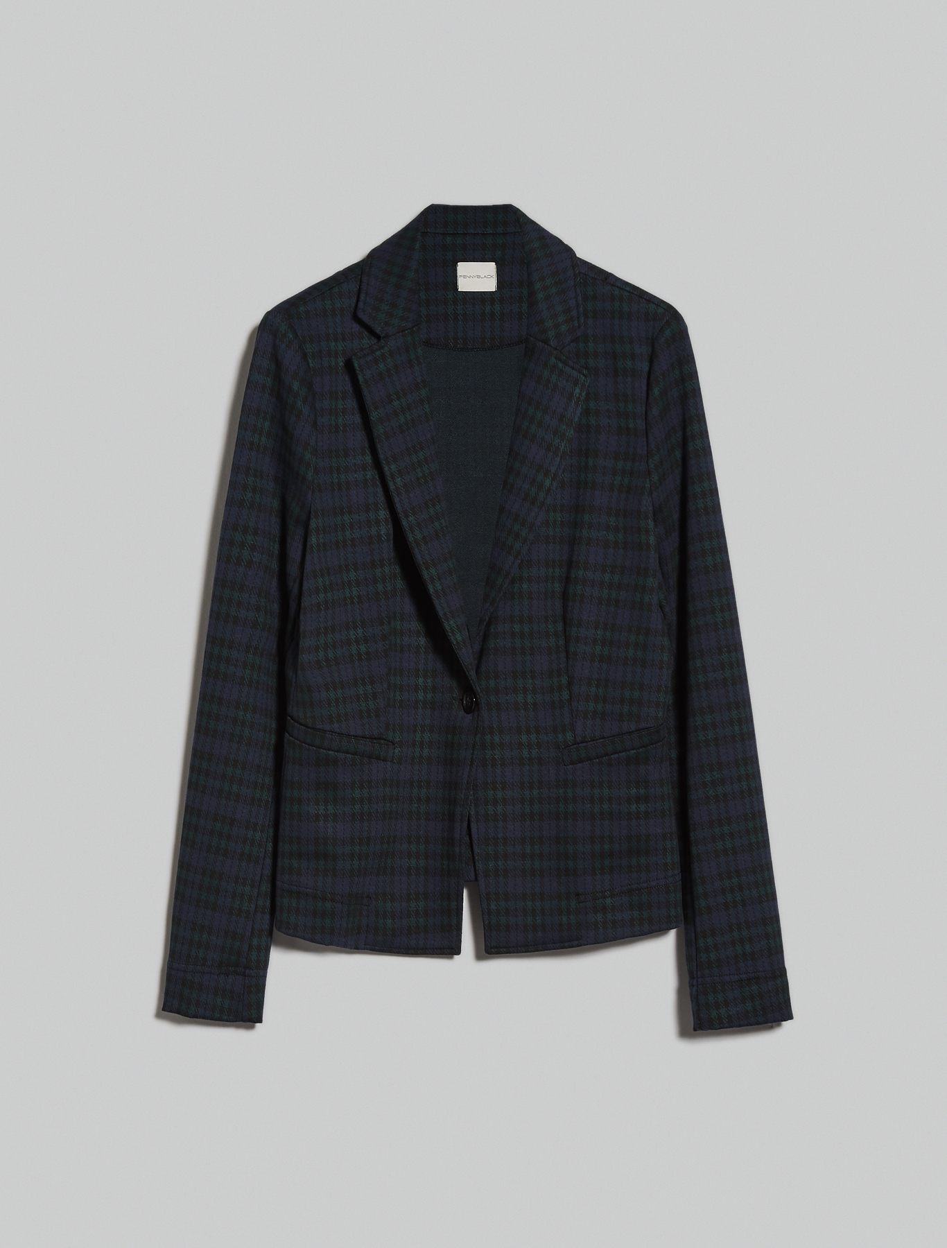 Blazer in jersey jacquard, fantasia verde - Pennyblack Blazer in jersey jacquard - fantasia verde - pennyblack