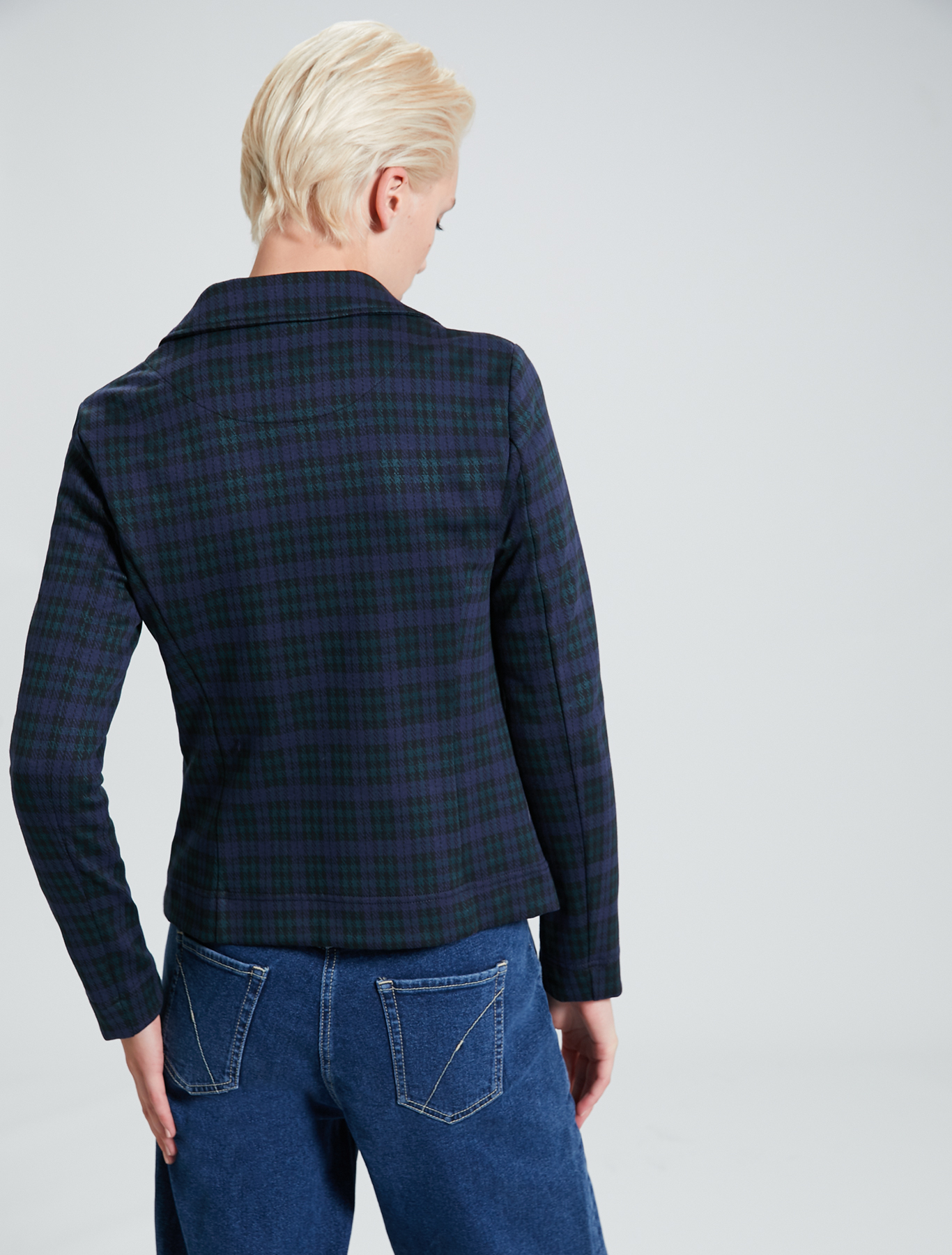 Blazer in jersey jacquard, fantasia verde - Pennyblack Blazer in jersey jacquard - fantasia verde - pennyblack
