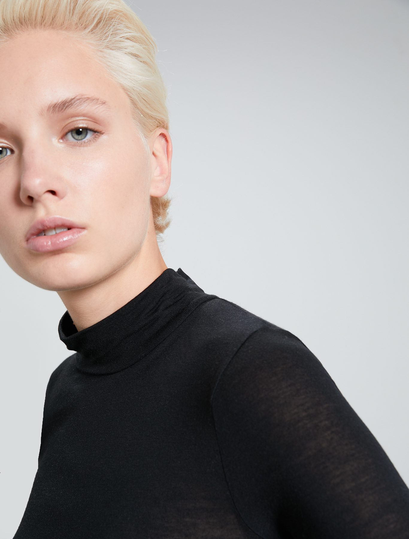 Modal and cashmere T-shirt, black - Pennyblack Modal and cashmere T-shirt - black - pennyblack