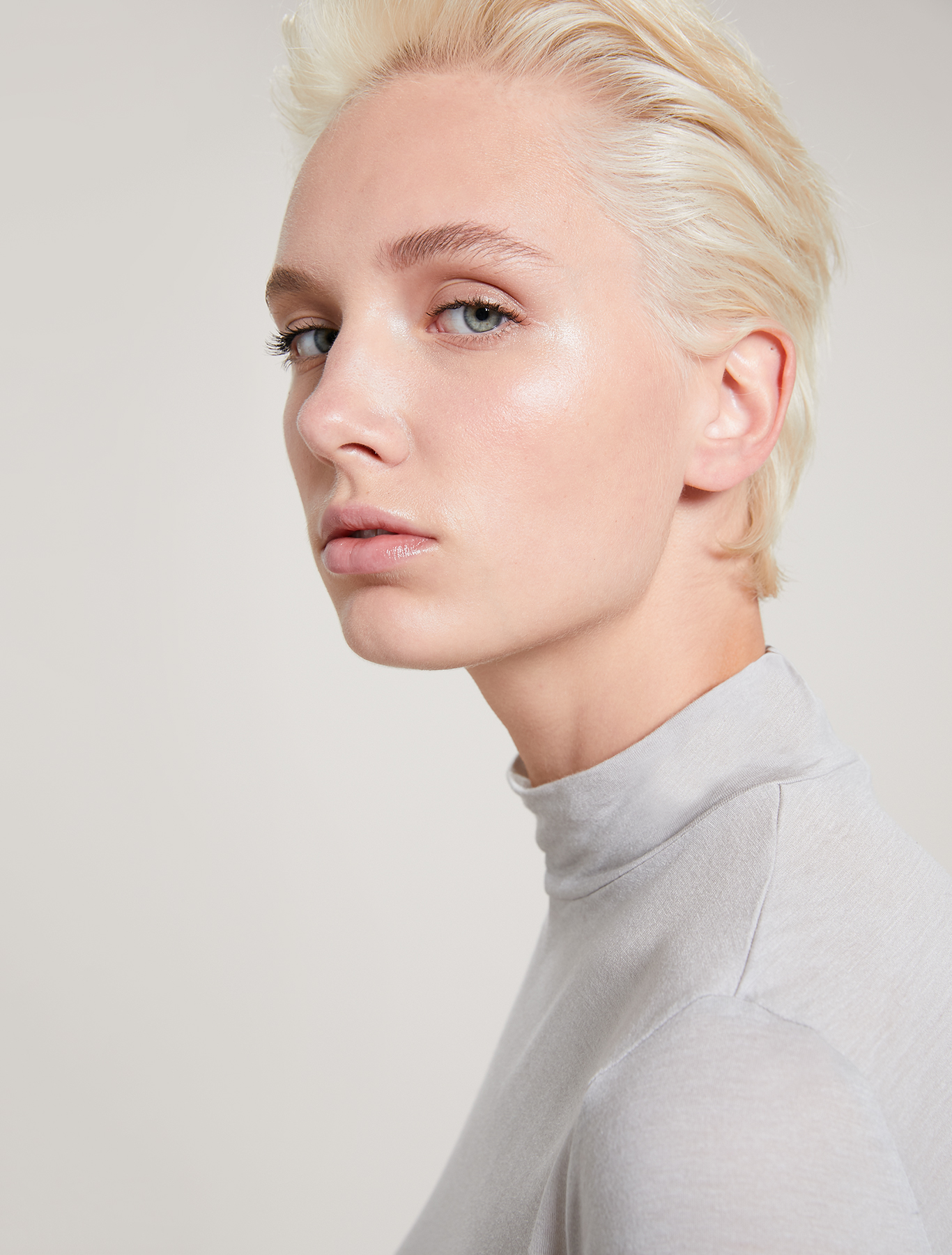 Modal and cashmere T-shirt, pearl grey - Pennyblack Modal and cashmere T-shirt - pearl grey - pennyblack