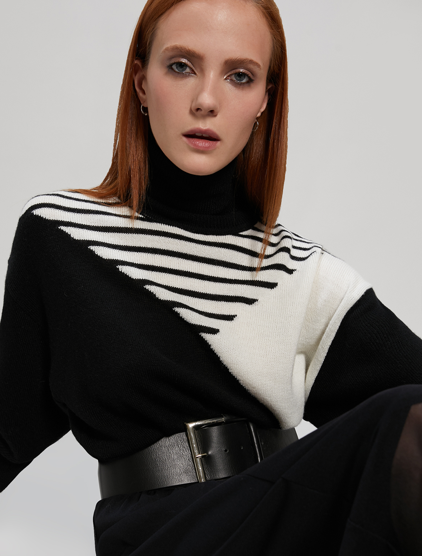 Cintura alta in pelle, nero - Pennyblack Cintura alta in pelle - nero - pennyblack