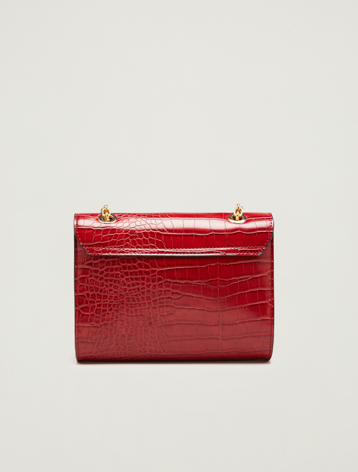 Croc-print chain bag, red - Pennyblack Croc-print chain bag - red - pennyblack